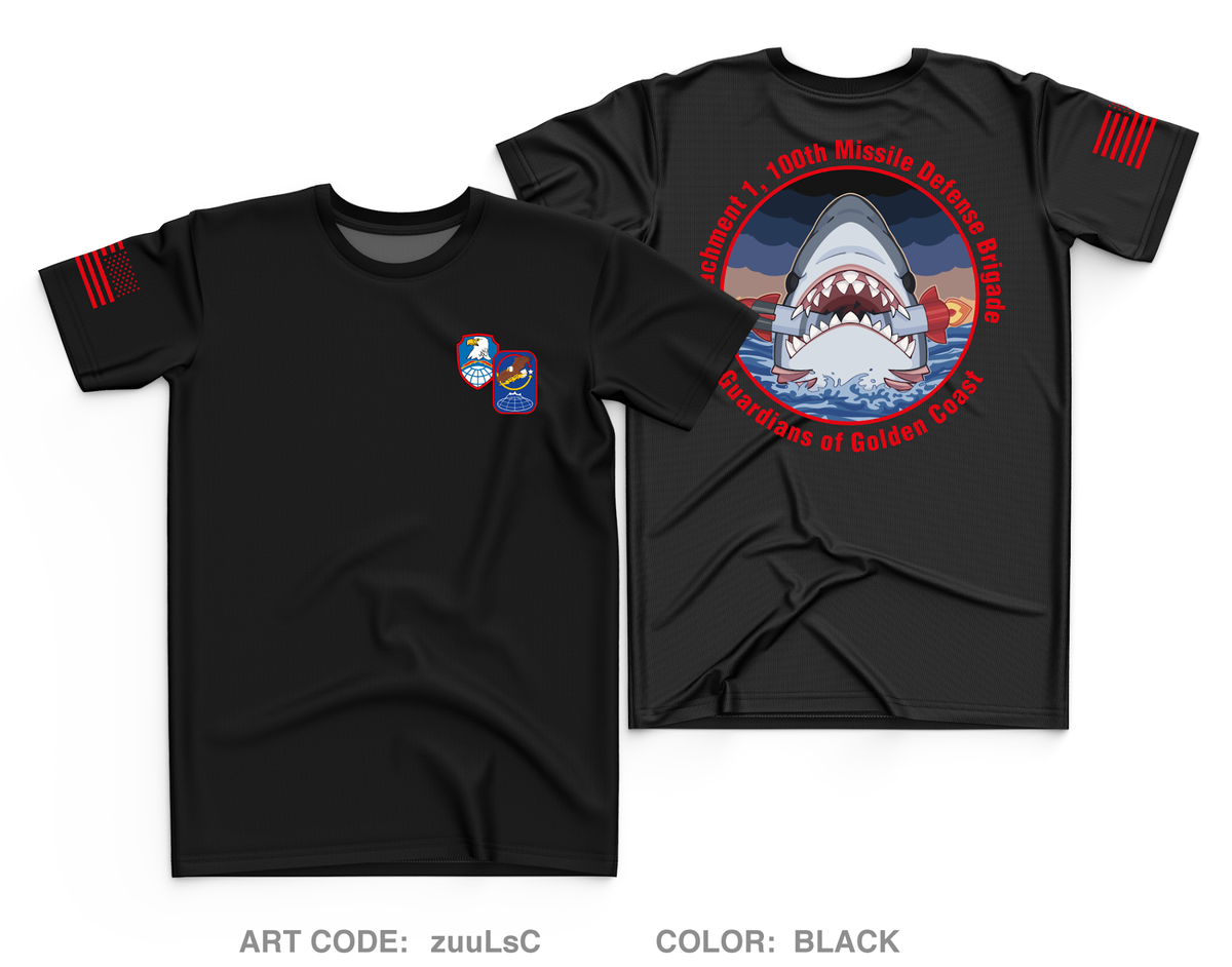 Detachment 1, 100th Missile Defense Brigade Core Men's SS Performance Tee - zuuLsC