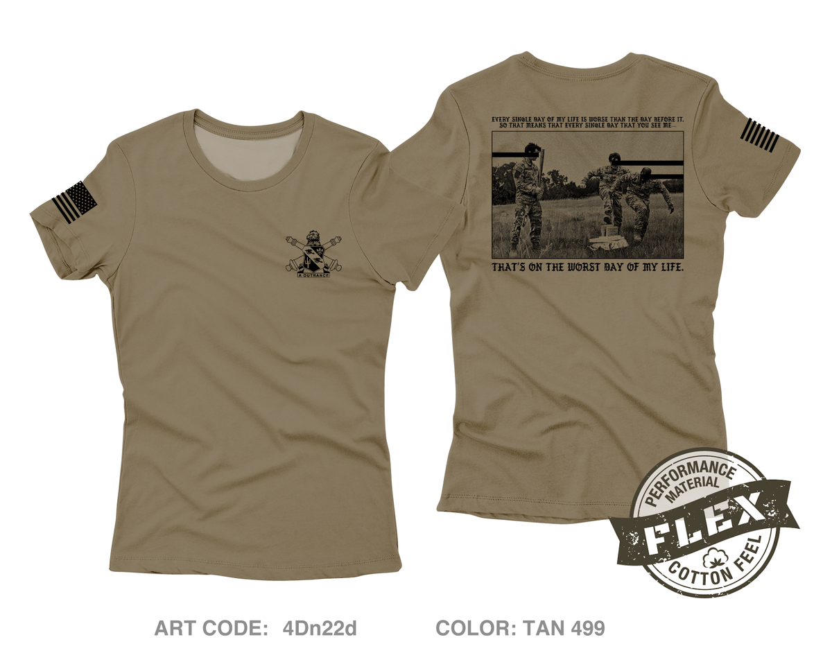3D Battalion 112TH Field Artillery Regiment Core Women's SS Flex Performance Tee - 4Dn22d