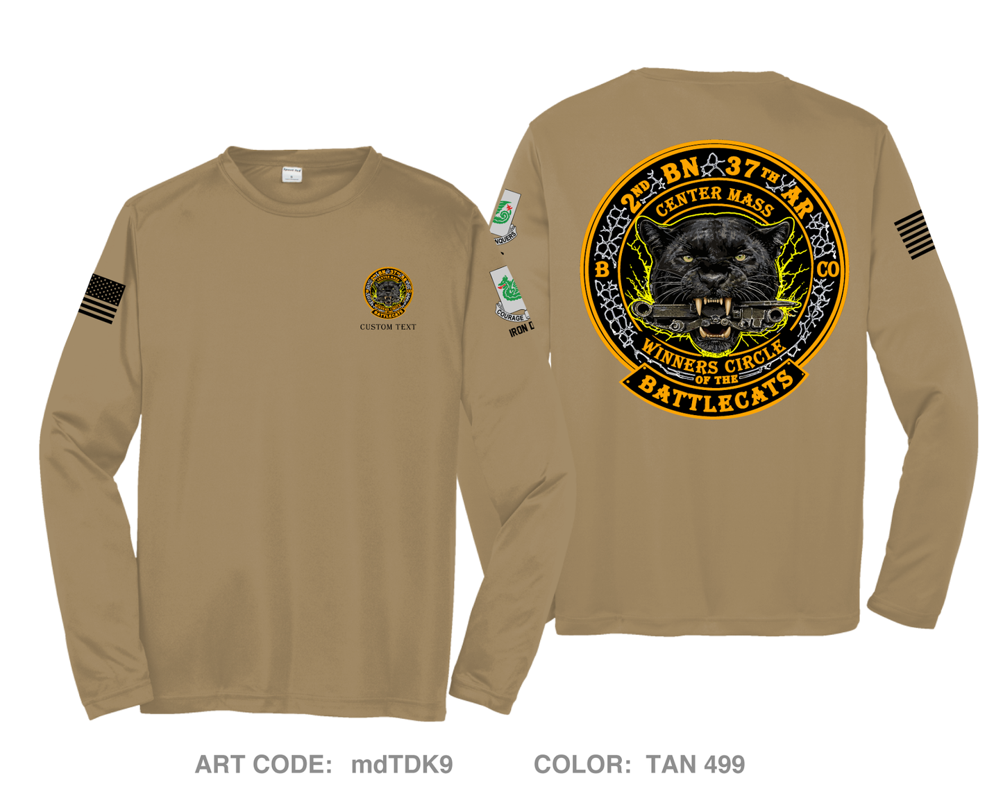 CUSTOM 2-37 / BattleCat Hi-Tech Performance Unisex LS Tee - mdTDK9