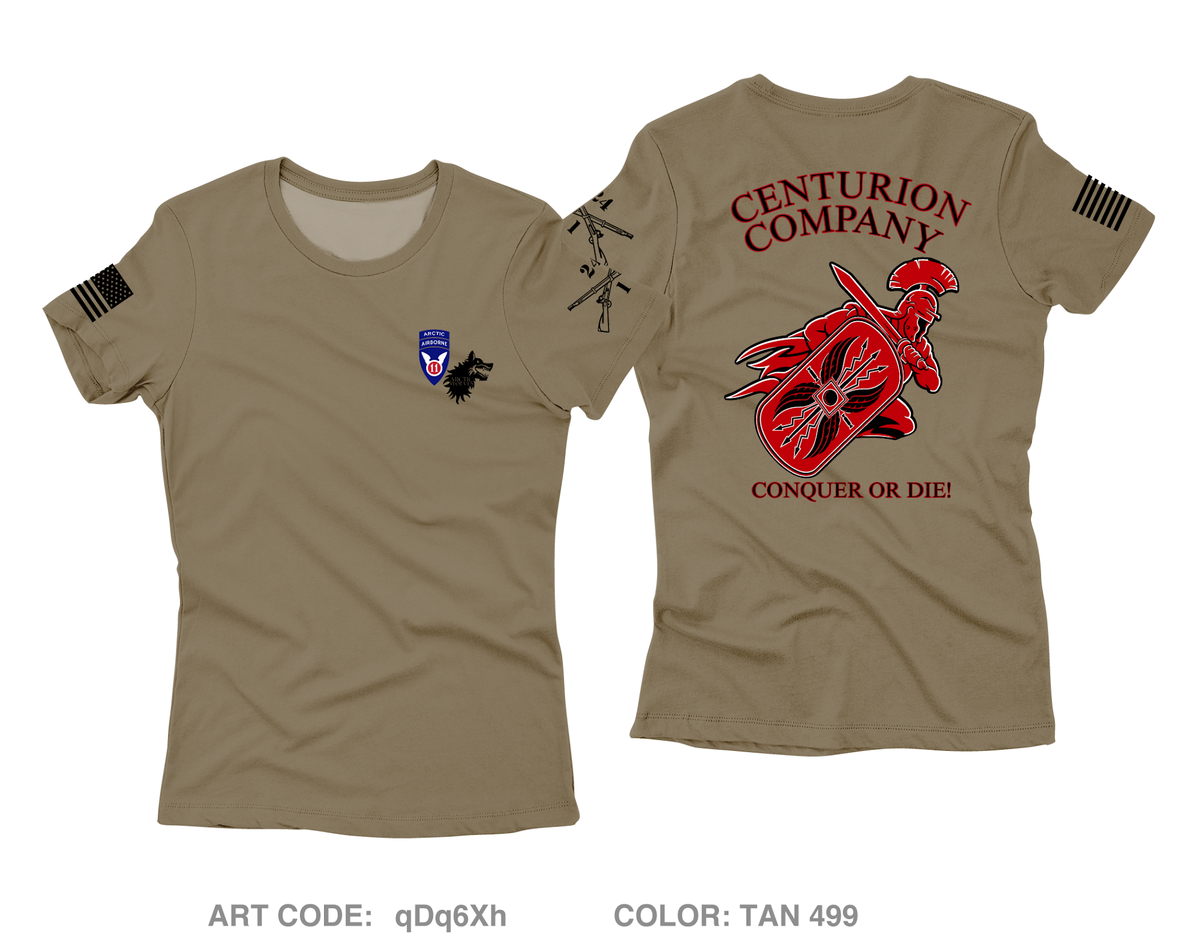 C Co. 1-24 (Centurions) Fundraising Collection Core Women's SS Performance Tee - qDq6Xh