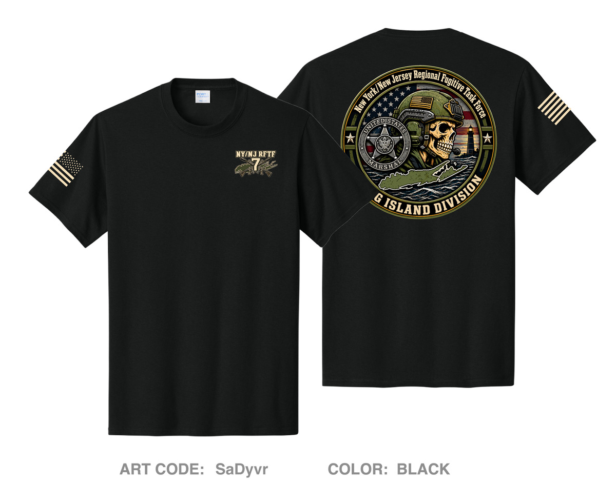 USMS NY/NJ RFTF Long Island Comfort Unisex Cotton SS Tee - SaDyvr