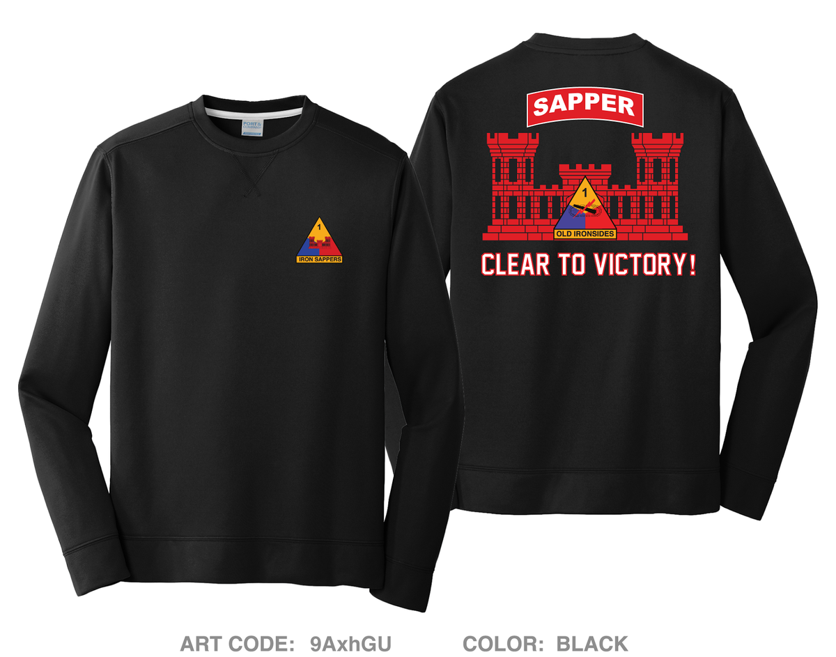 1AD EN BDE HI-Tech Performance Crewneck Sweatshirt - 9AxhGU