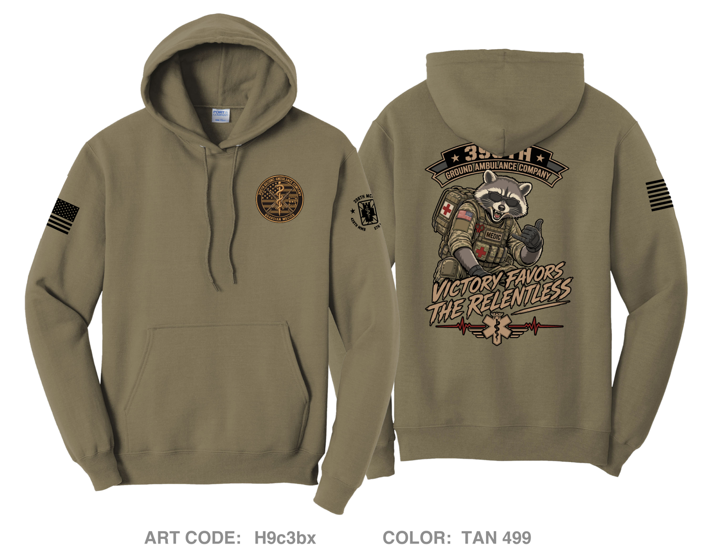396th MCGA Comfort Unisex Hooded Sweatshirt - H9c3bx
