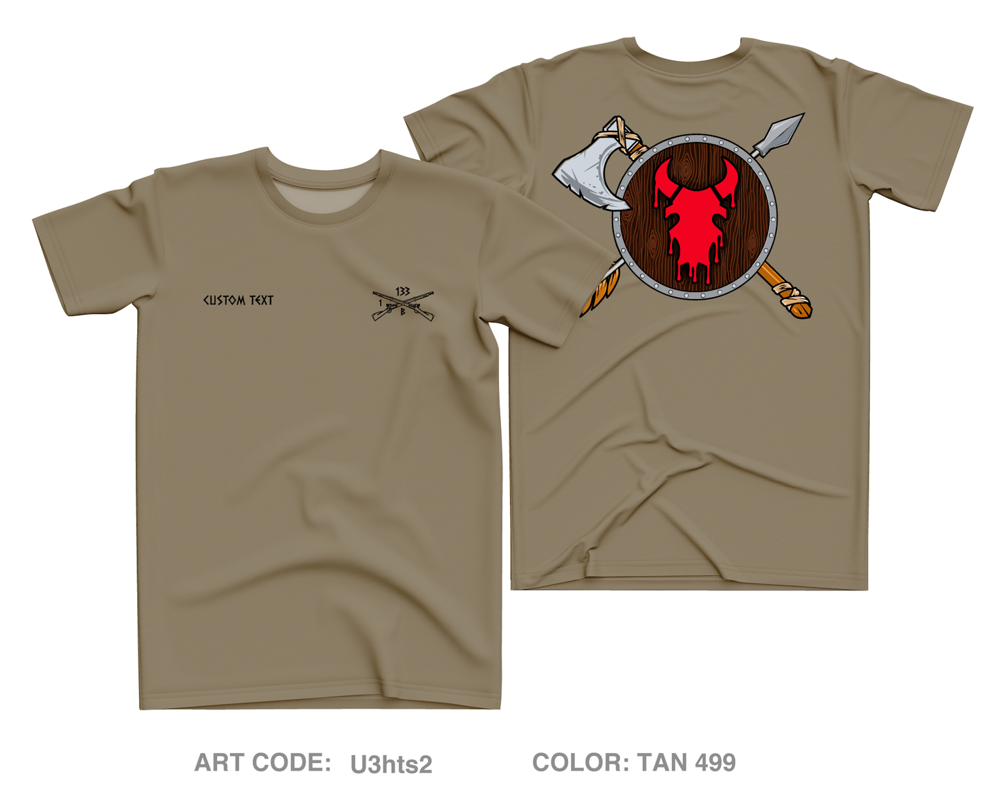 CUSTOM CO B 1-133 IN Core Men's SS Performance Tee - U3hts2