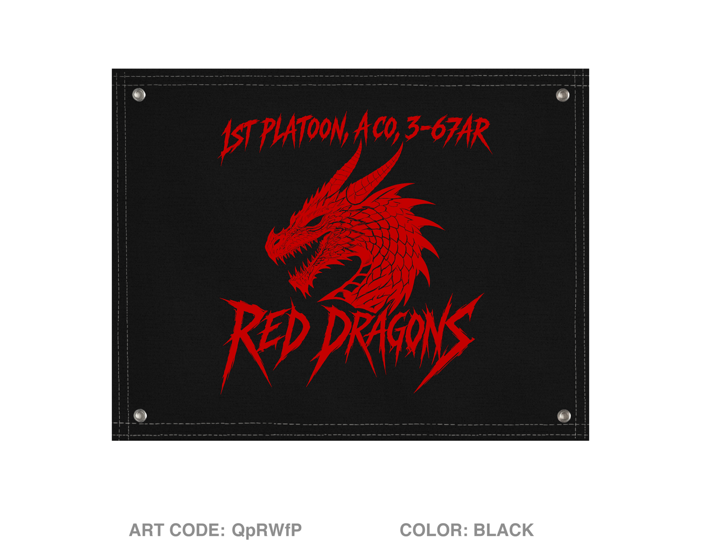 1st Platoon Banner Flag - QpRWfP