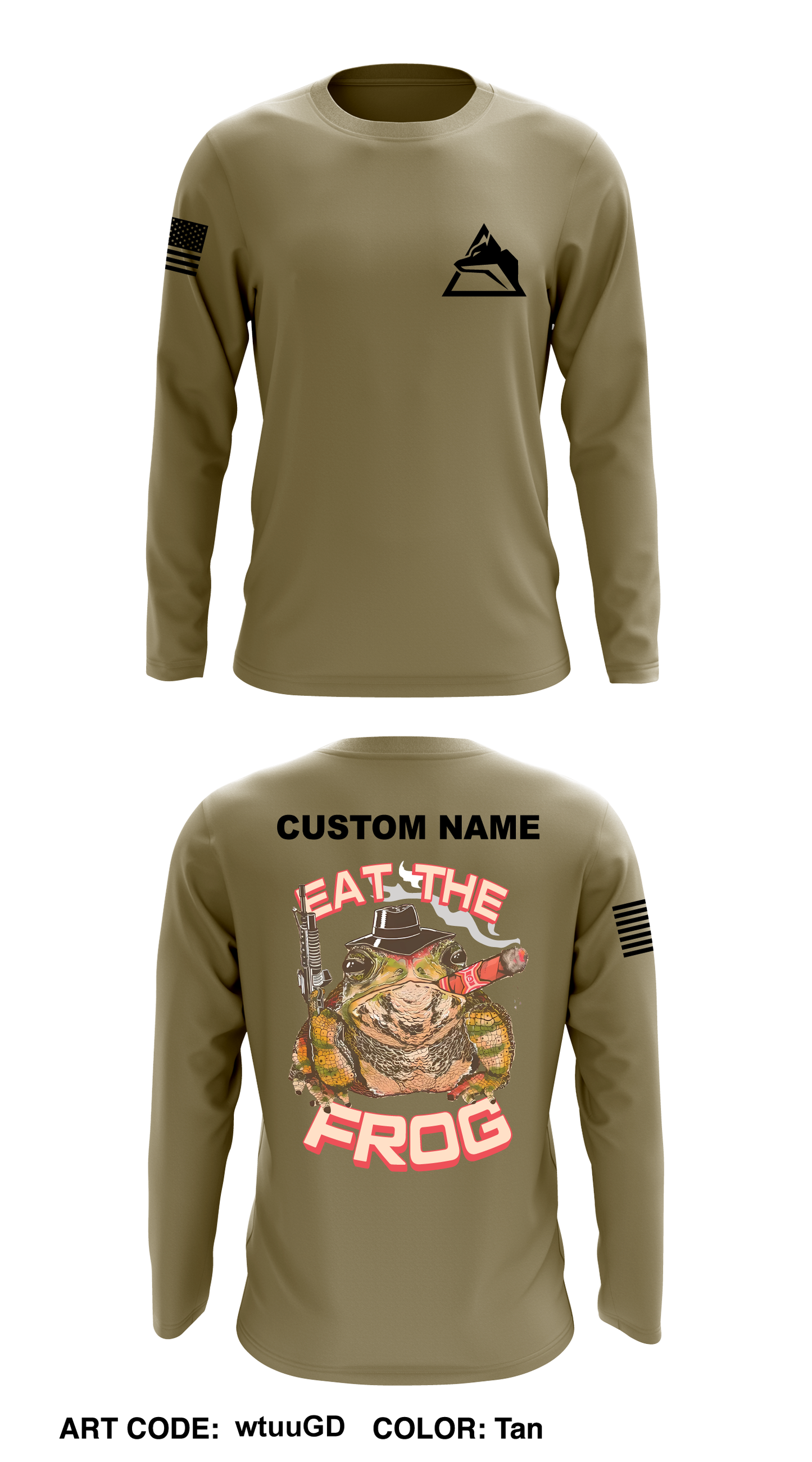 Custom - B CO, 3-67AR Core Men's LS Performance Tee - wtuuGD
