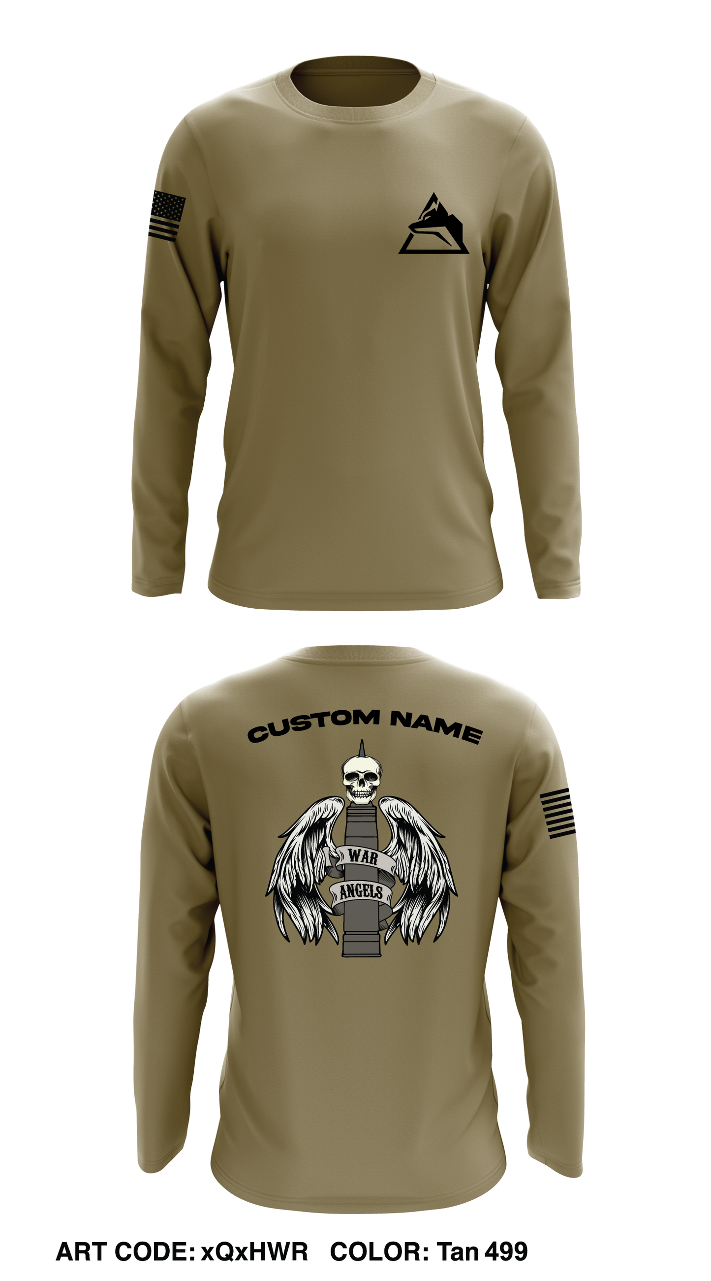 Custom - B CO, 3-67AR Core Men's LS Performance Tee - xQxHWR
