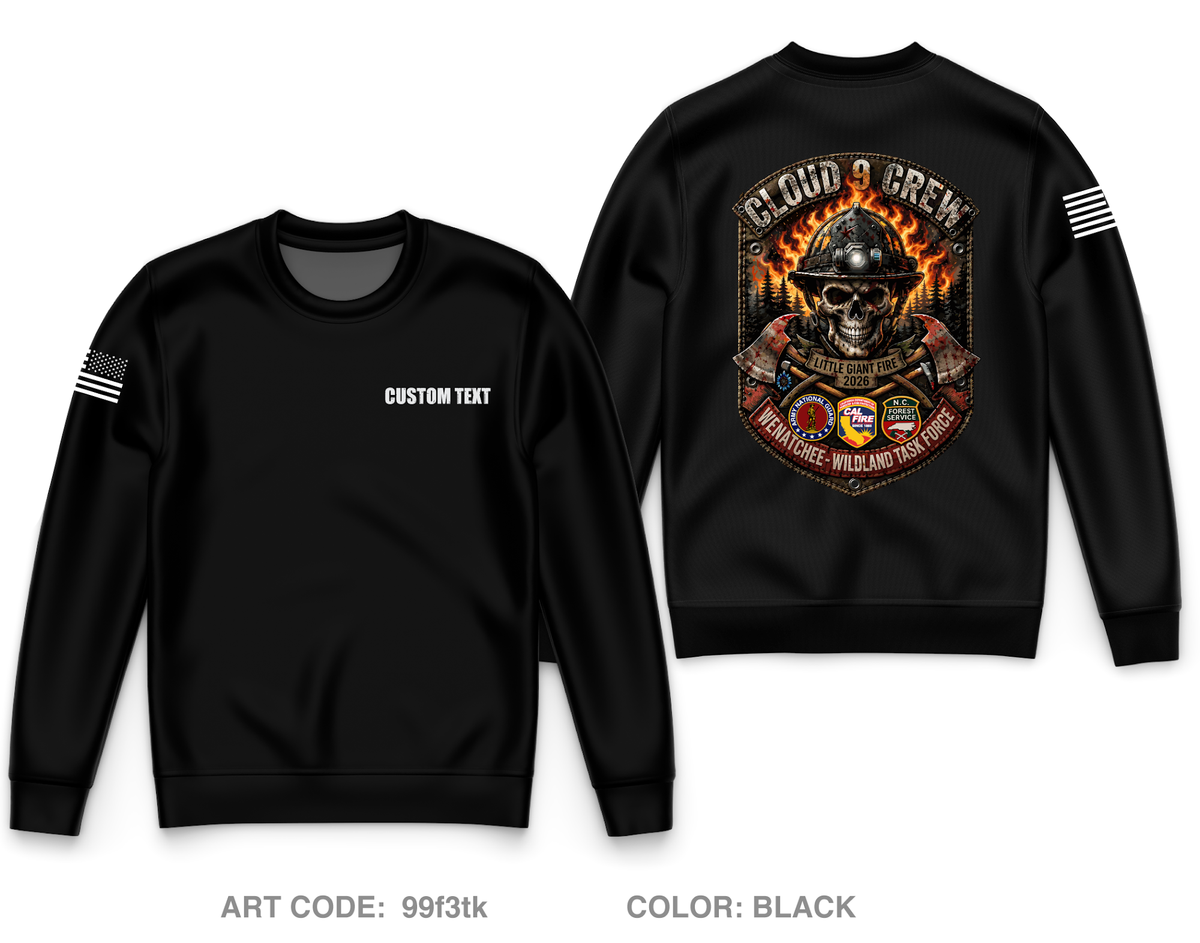 CUSTOM Cloud 9 Core Men's Crewneck Performance Sweatshirt - 99f3tk