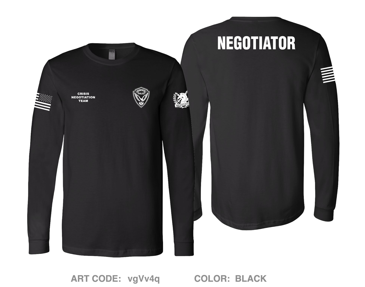 Crisis negotiations unit Comfort Unisex Cotton LS Tee - vgVv4q