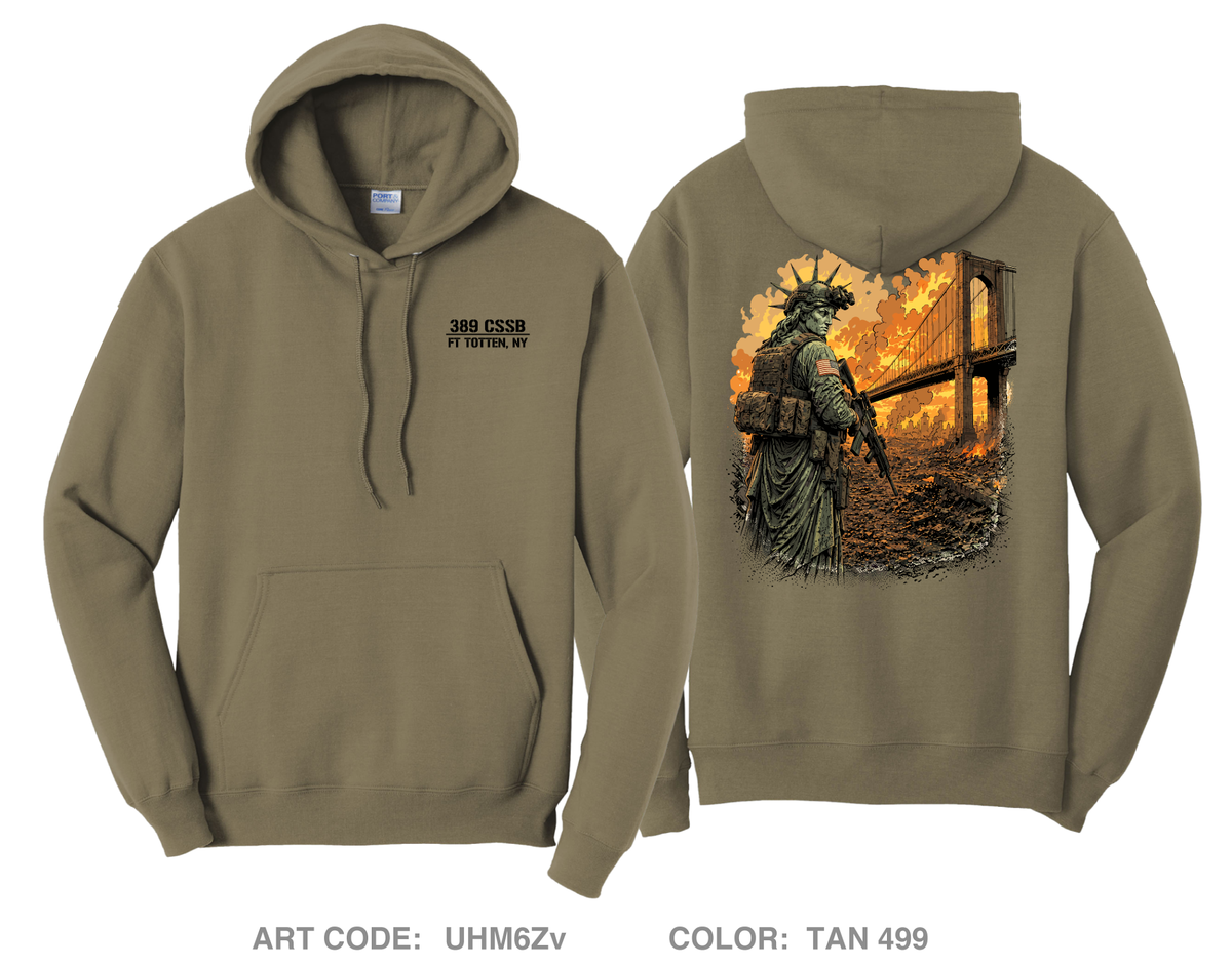 389th CSSB Comfort Unisex Hooded Sweatshirt - UHM6Zv
