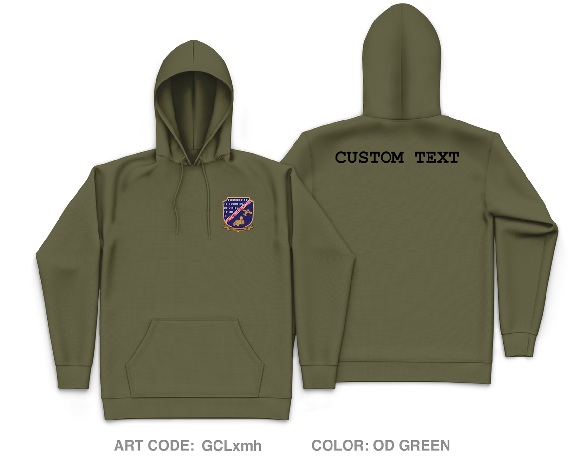 CUSTOM Marine Detachment Fort Gordon Core Men's Hooded Performance Sweatshirt - GCLxmh