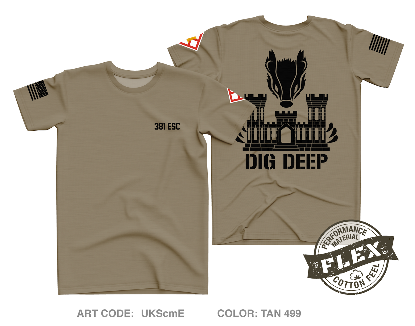 381 ESC Core Men's SS Flex Performance Tee - UKScmE