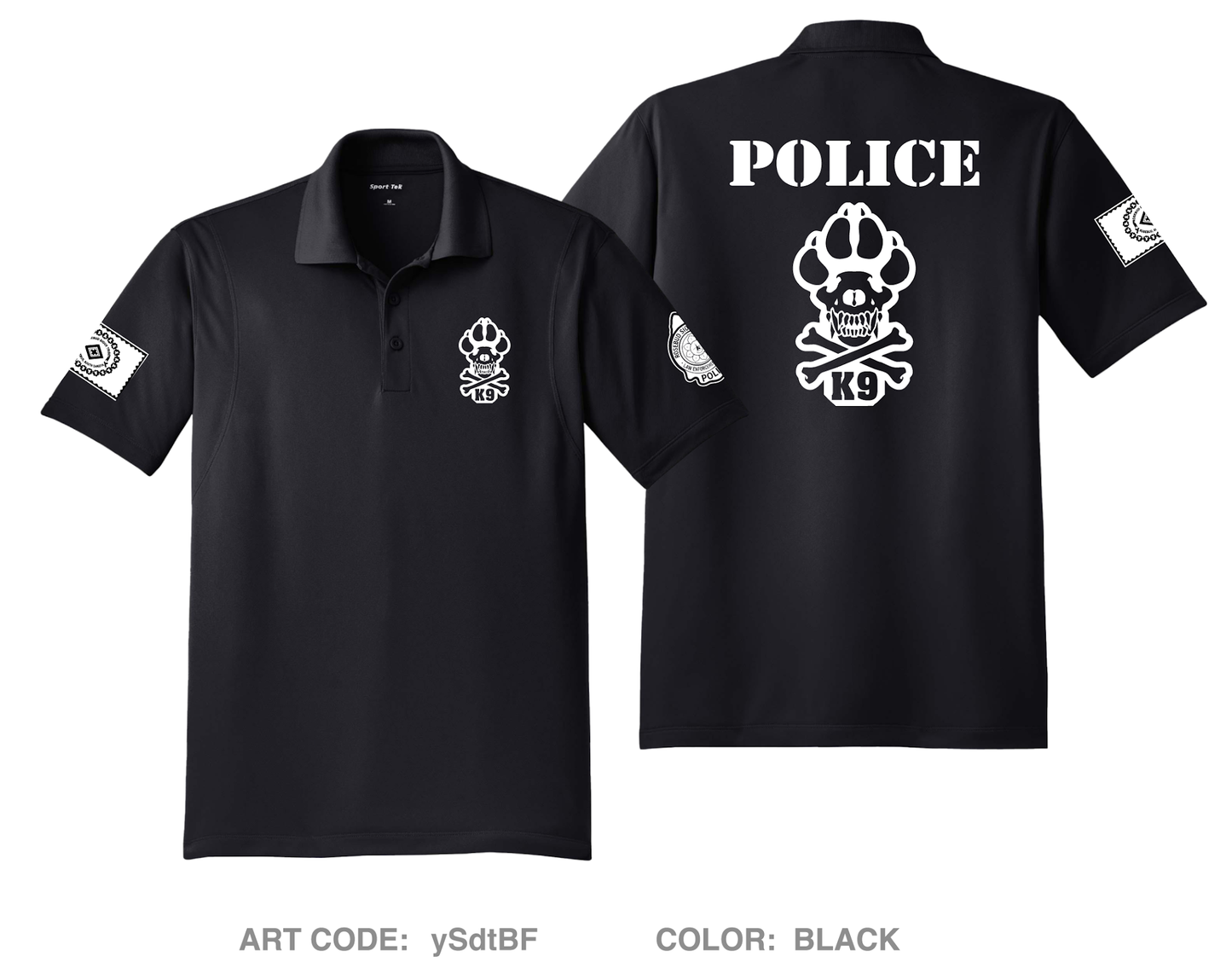 RST-LES K-9 Unit Hi-Tech Performance Men's SS Polo - ySdtBF