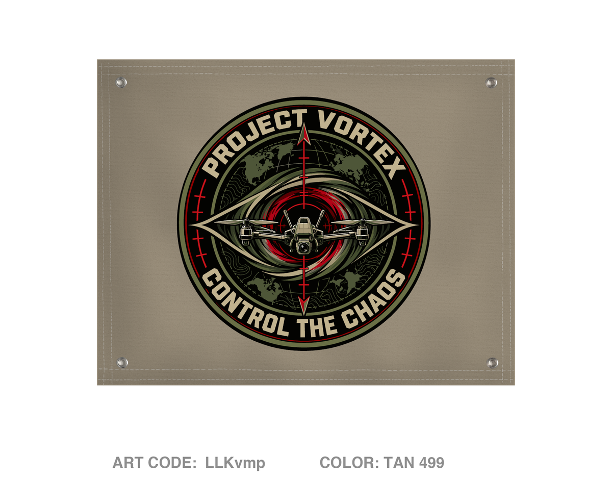 Army TENCAP Project VORTEX Banner Flag - LLKvmp