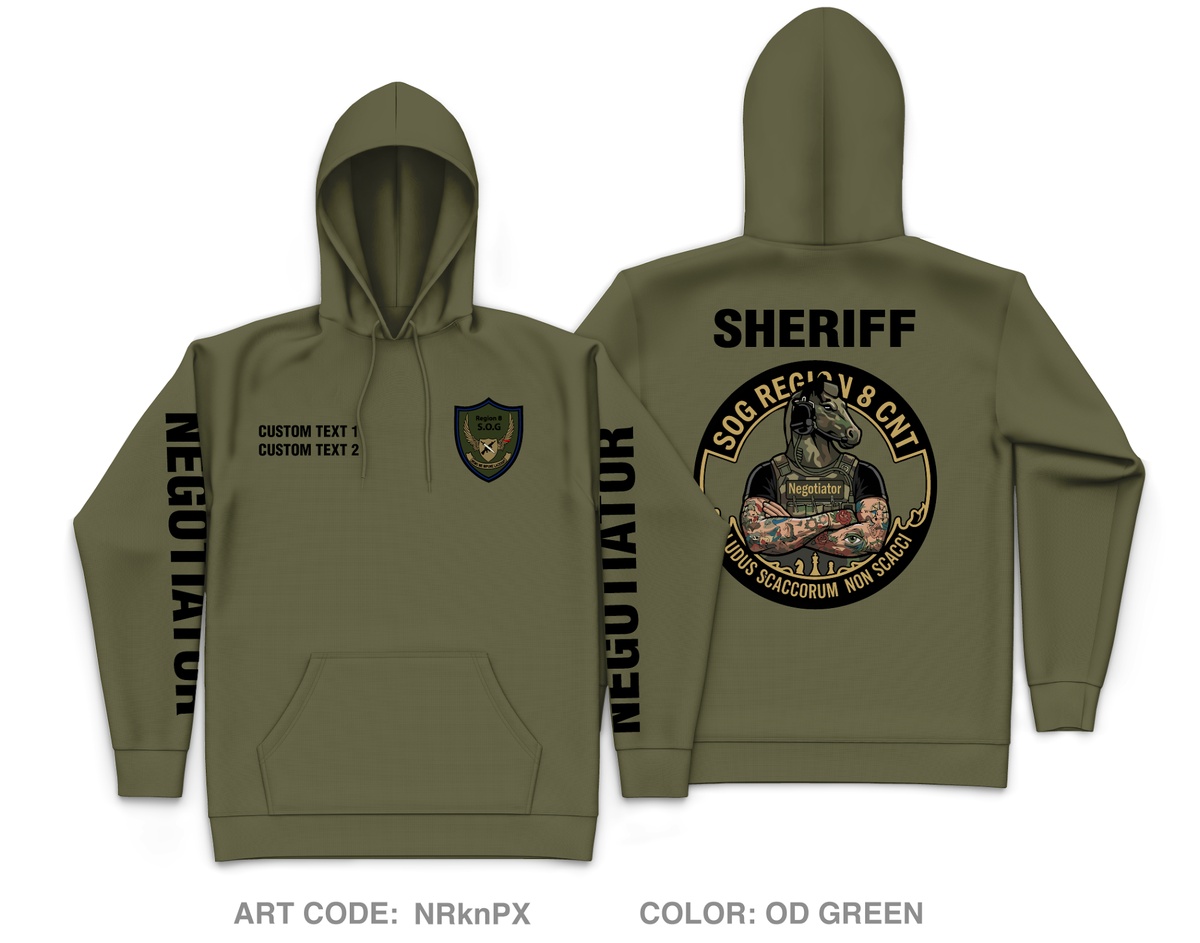 CUSTOM Region 8 HNT Core Men's Hooded Performance Sweatshirt - NRknPX