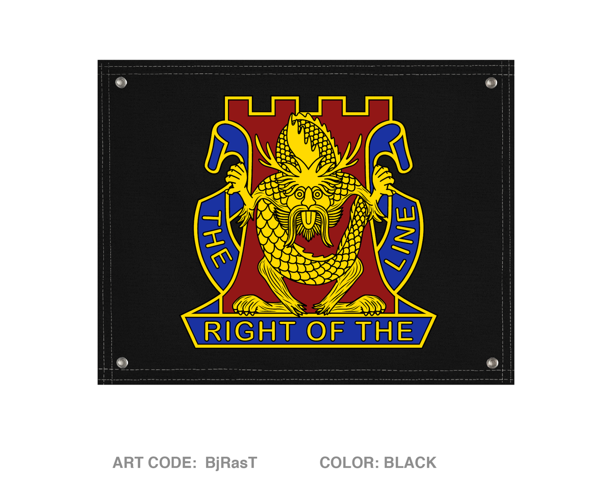 2nd Battalion 14th Infantry Regiment Banner Flag - BjRasT