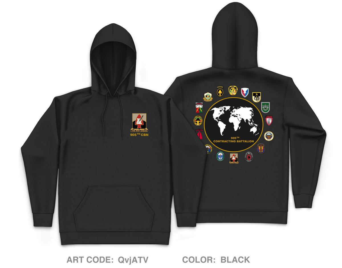 905th Contracting Battalion Core Men's Hooded Performance Sweatshirt - QvjATV