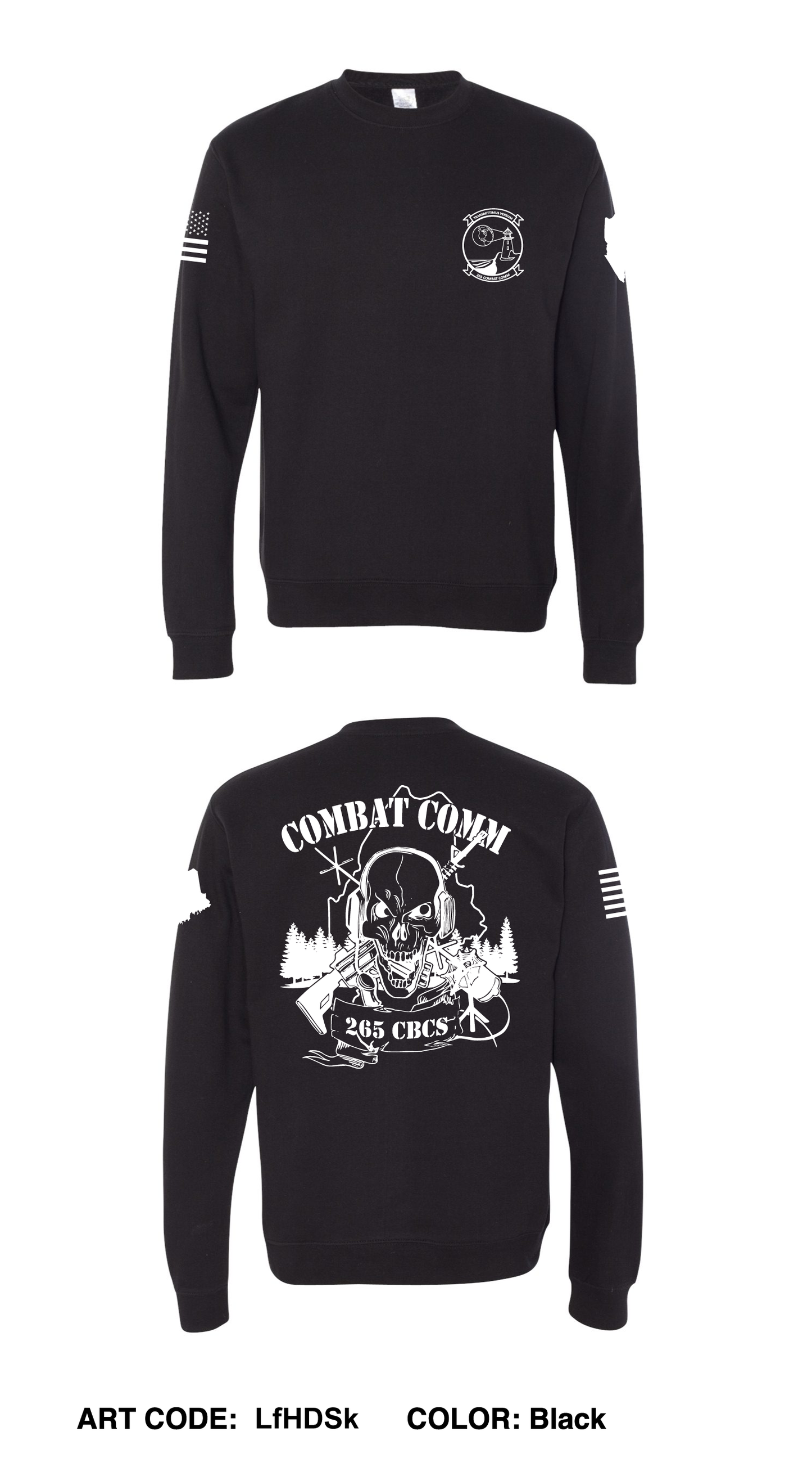 265 Combat Communications Squadron Comfort Unisex Crewneck Sweatshirt - LfHDSk