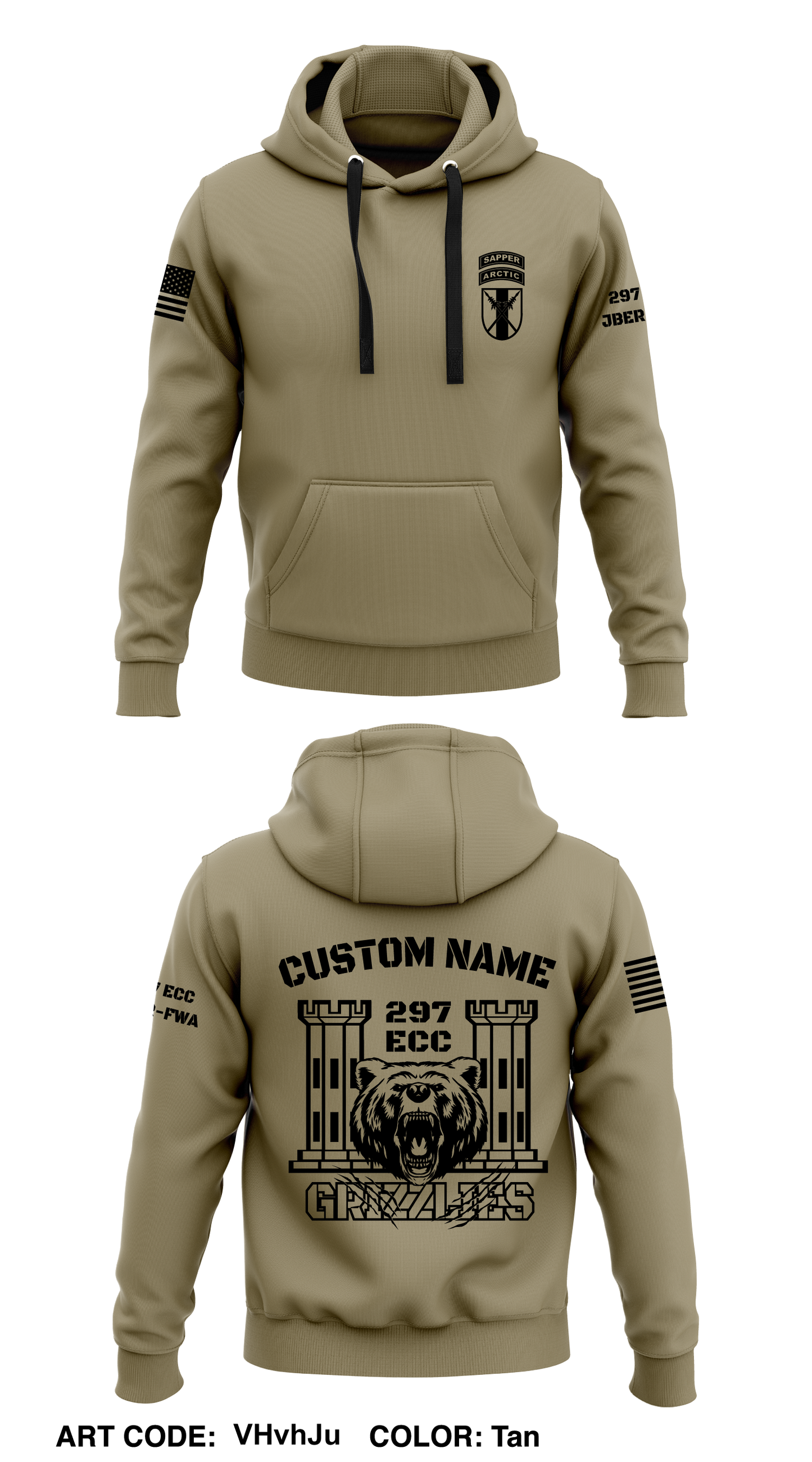 CUSTOM 297 ECC Core Men's Hooded Performance Sweatshirt - VHvhJu