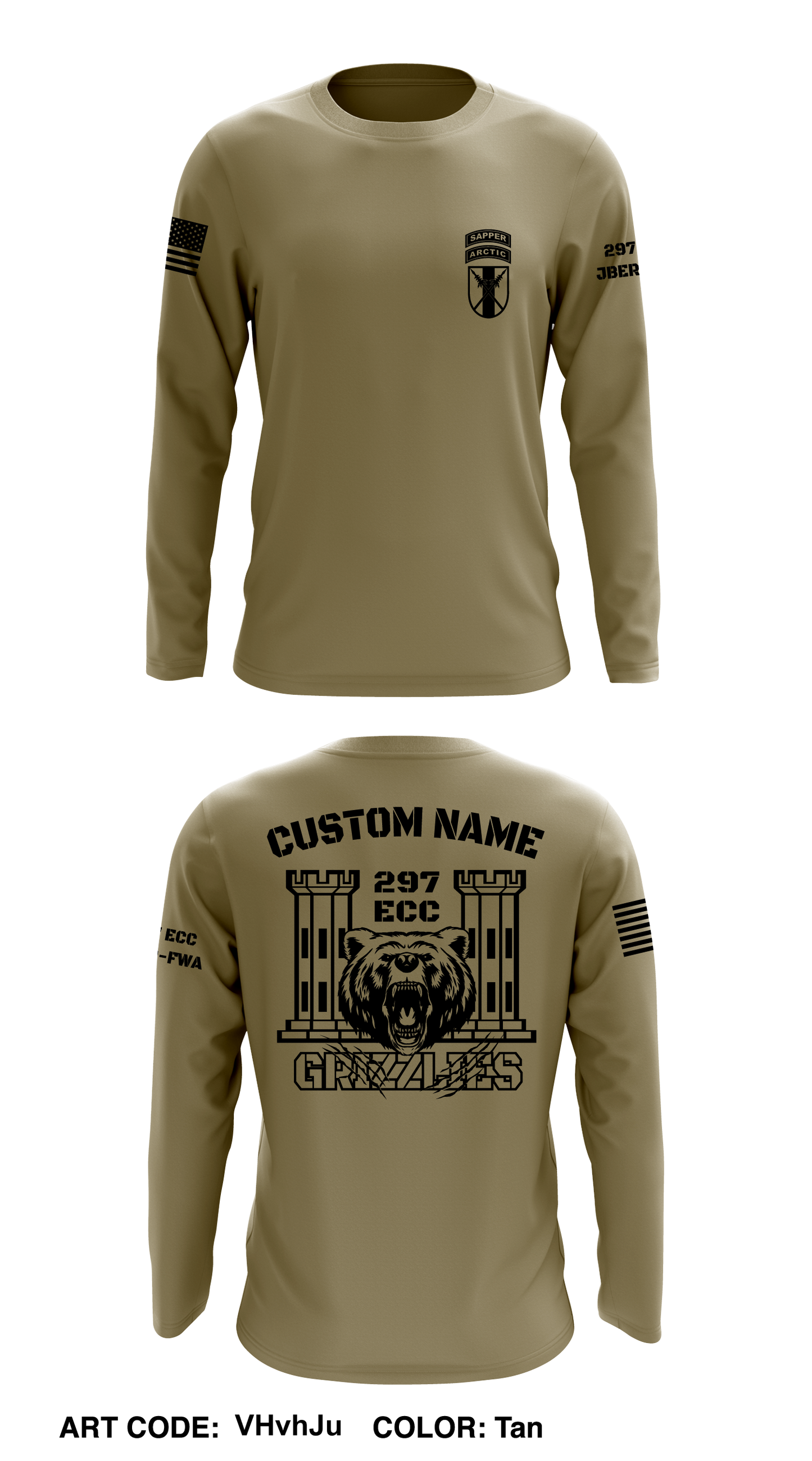 CUSTOM 297 ECC Core Men's LS Performance Tee - VHvhJu