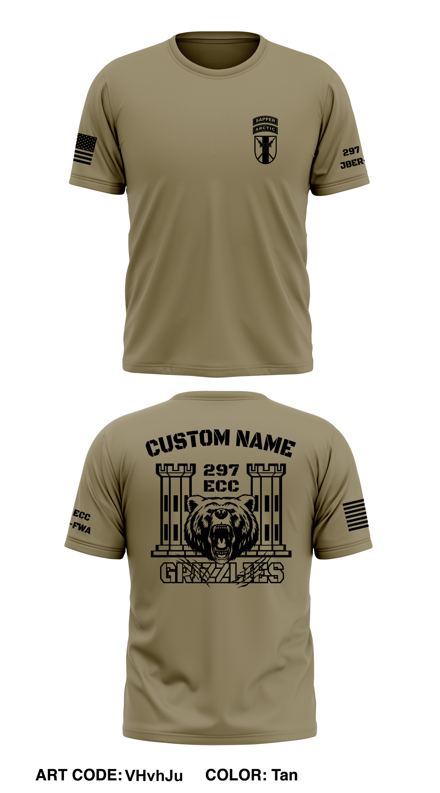 CUSTOM 297 ECC Core Men's SS Performance Tee - VHvhJu
