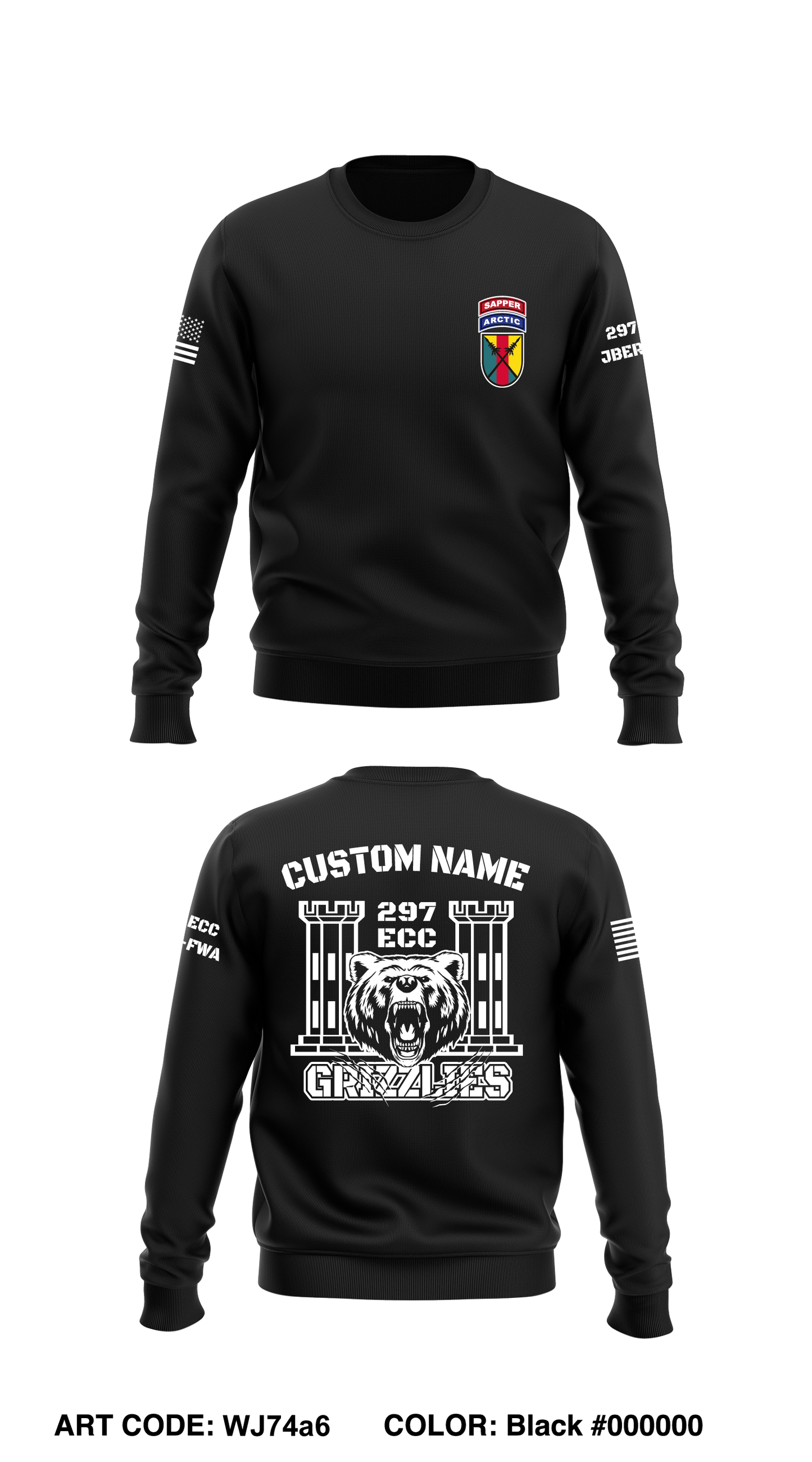 CUSTOM 297 ECC Core Men's Crewneck Performance Sweatshirt - WJ74a6