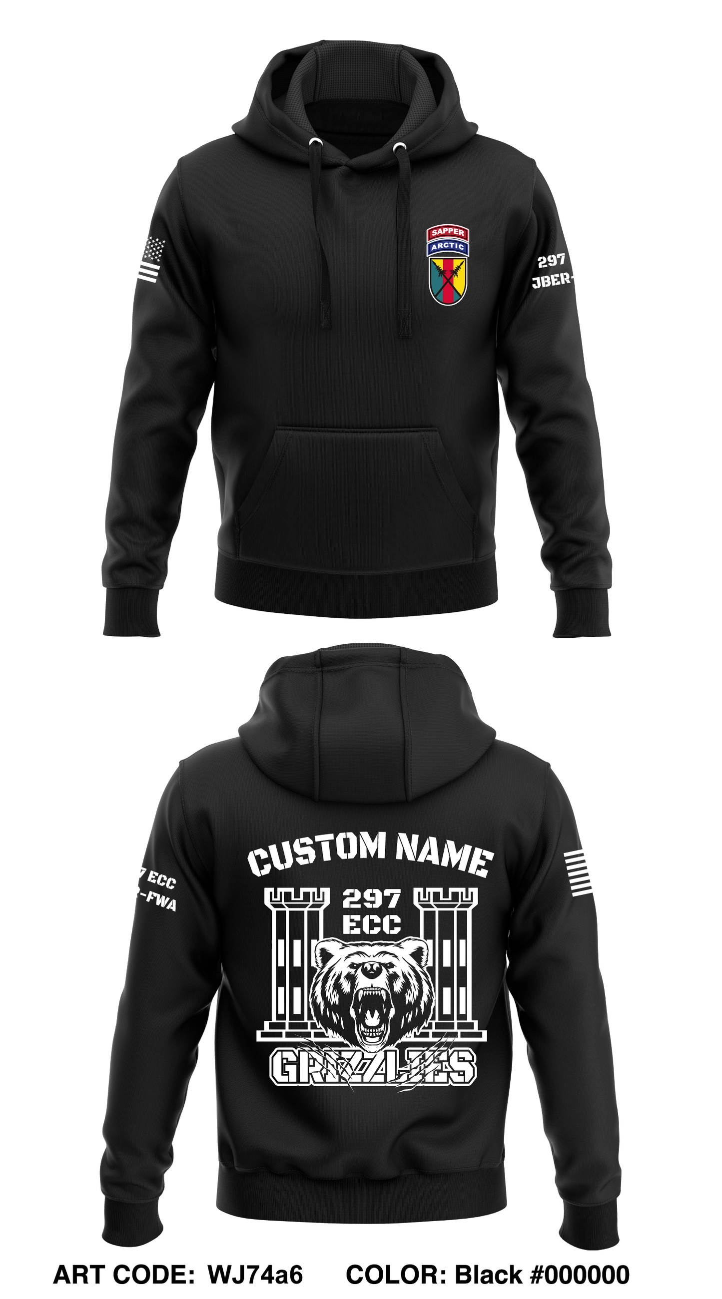 CUSTOM 297 ECC Core Men's Hooded Performance Sweatshirt - WJ74a6