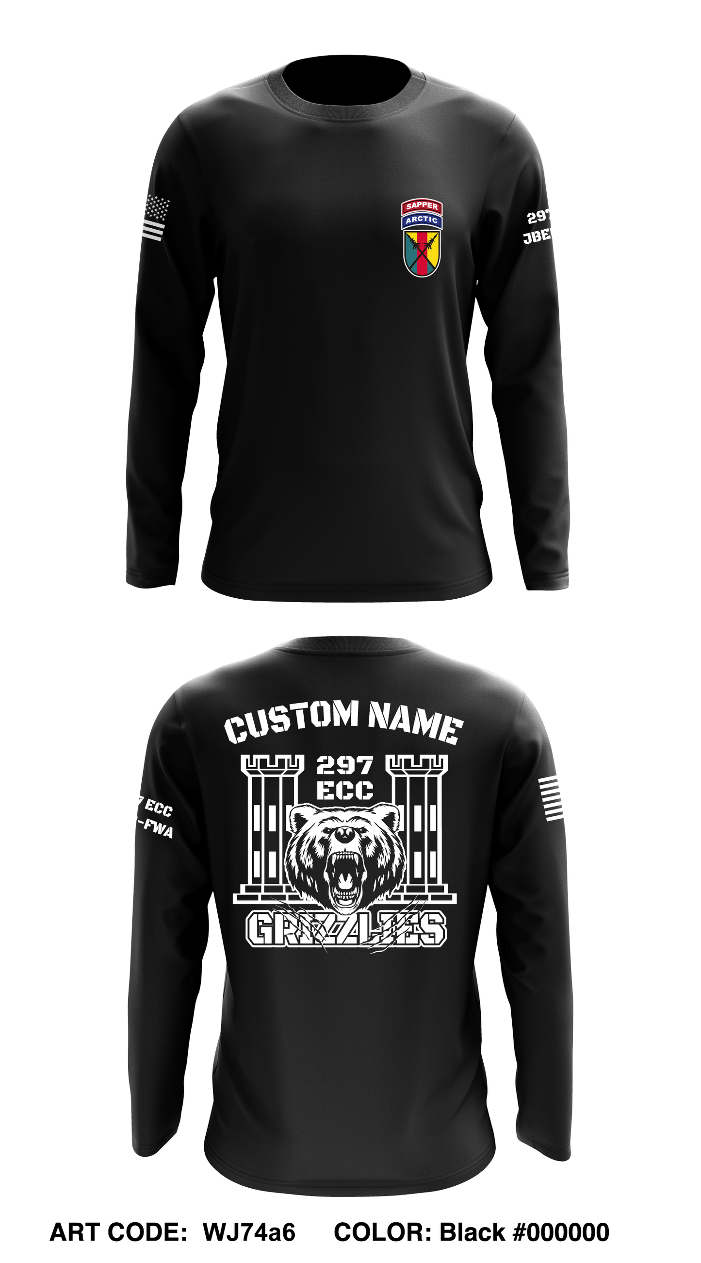 CUSTOM 297 ECC Core Men's LS Performance Tee - WJ74a6
