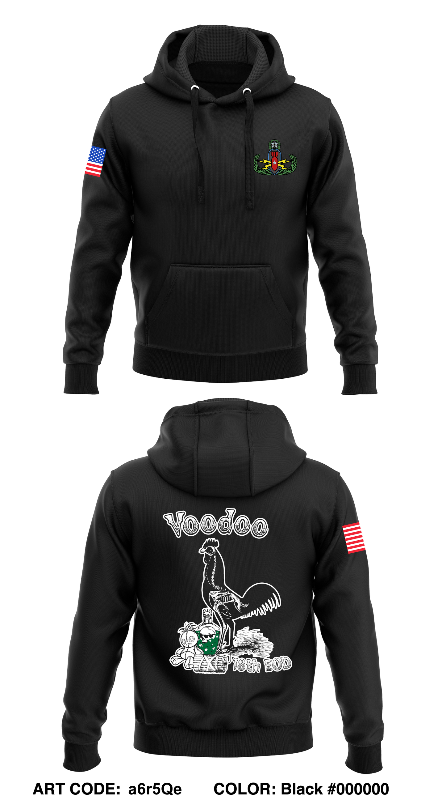 2nd Platoon, 18th Ordnance Company (EOD) Core Men's Hooded Performance Sweatshirt - a6r5Qe
