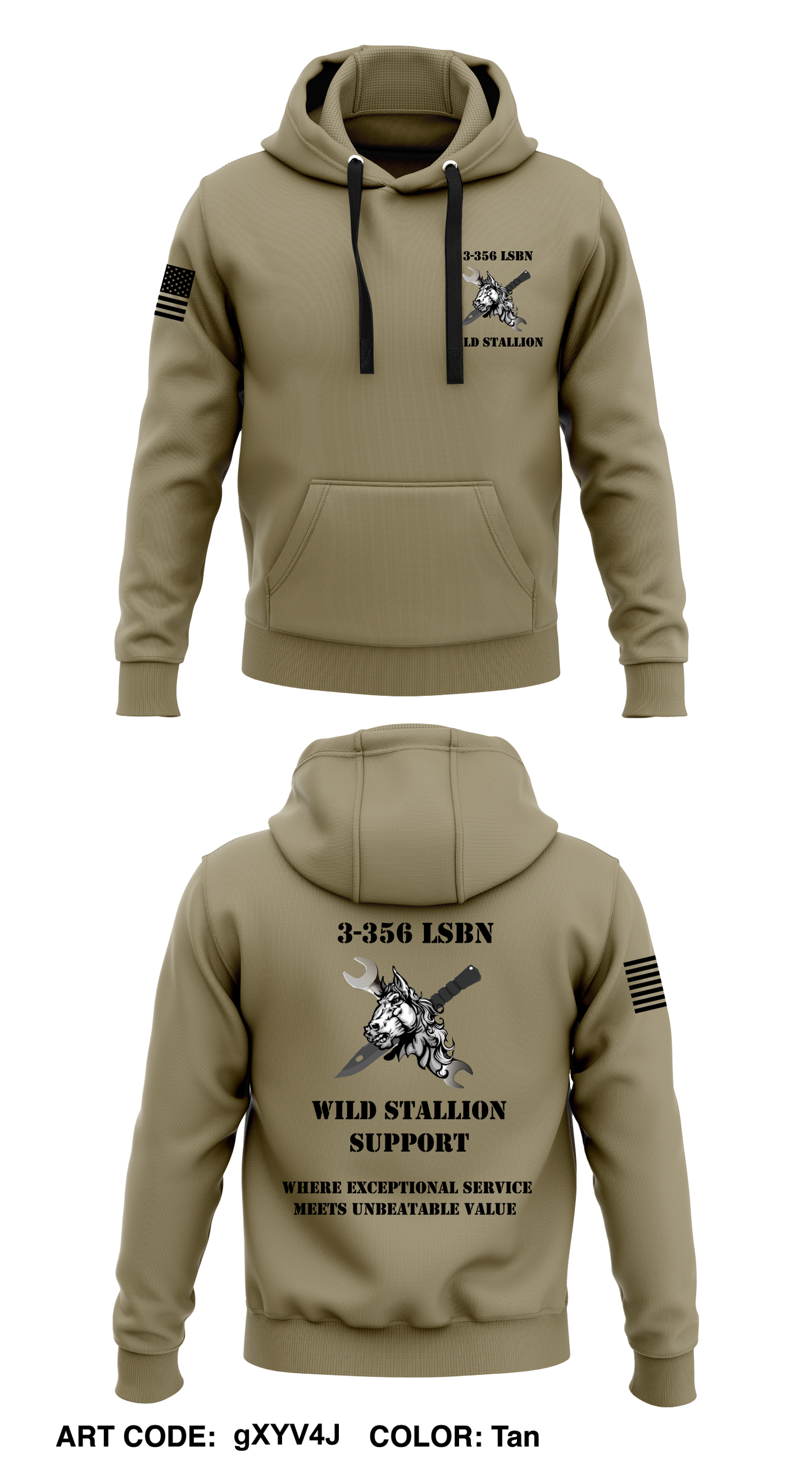 3-356 LSBN Core Men's Hooded Performance Sweatshirt - gXYV4J