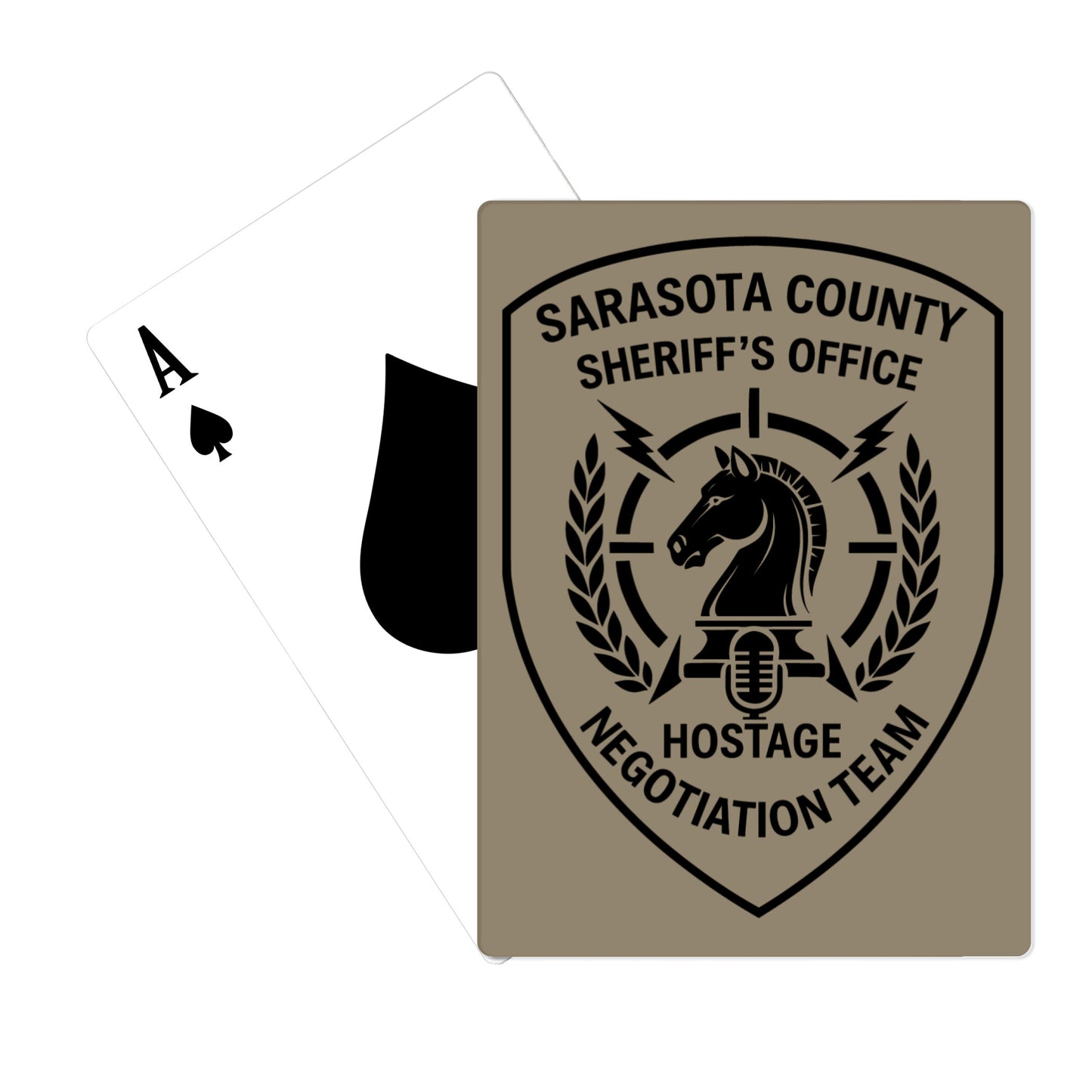 Sarasota County Hostage Negotiations Team Playing Cards - x7KTLF