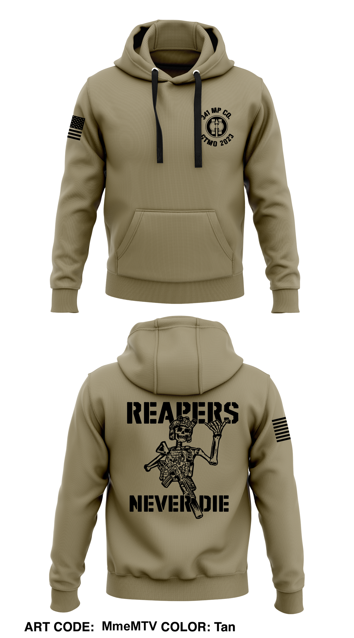341 MP Co. Core Men's Hooded Performance Sweatshirt - MmeMTV