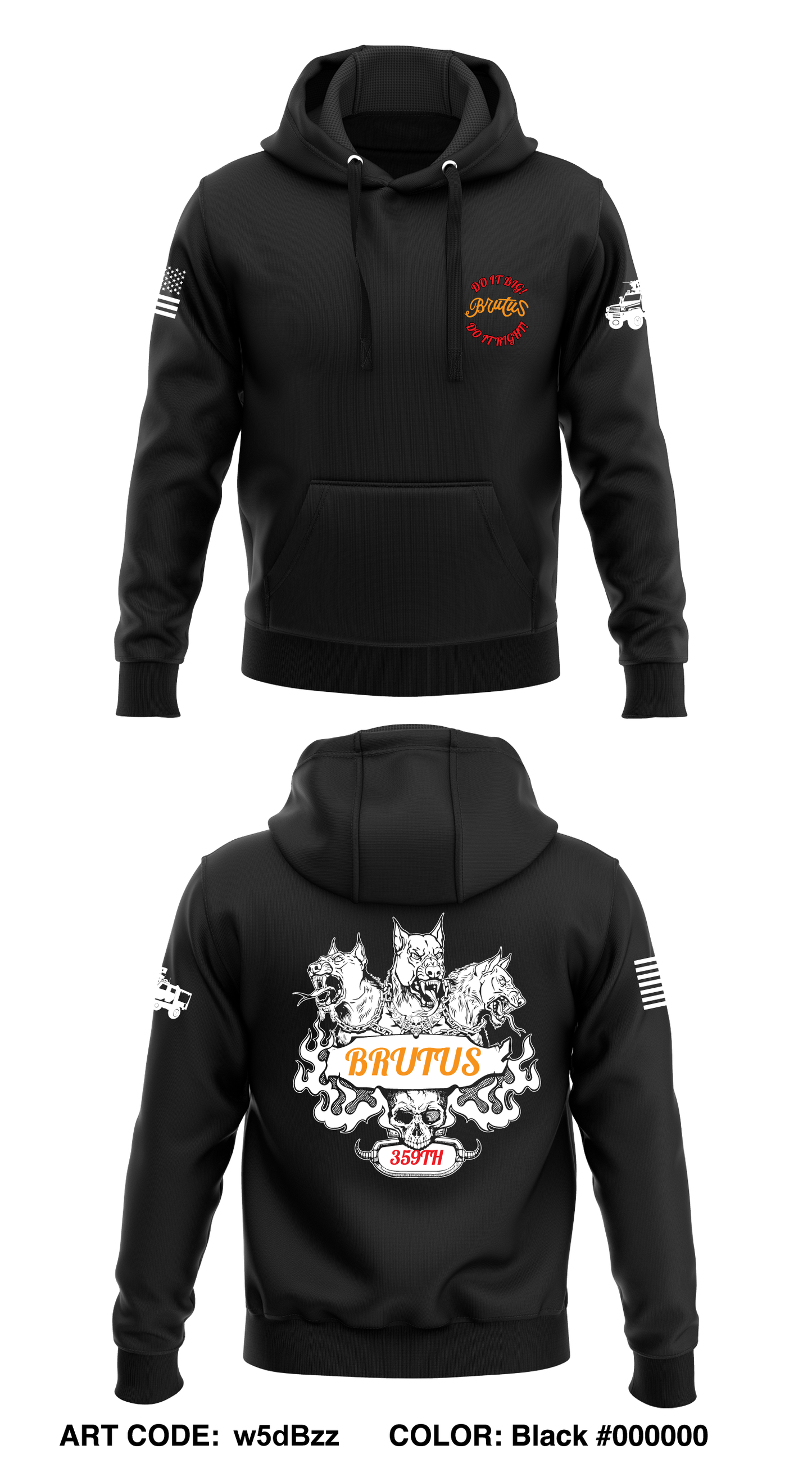 359th ICTC Core Men's Hooded Performance Sweatshirt - w5dBzz