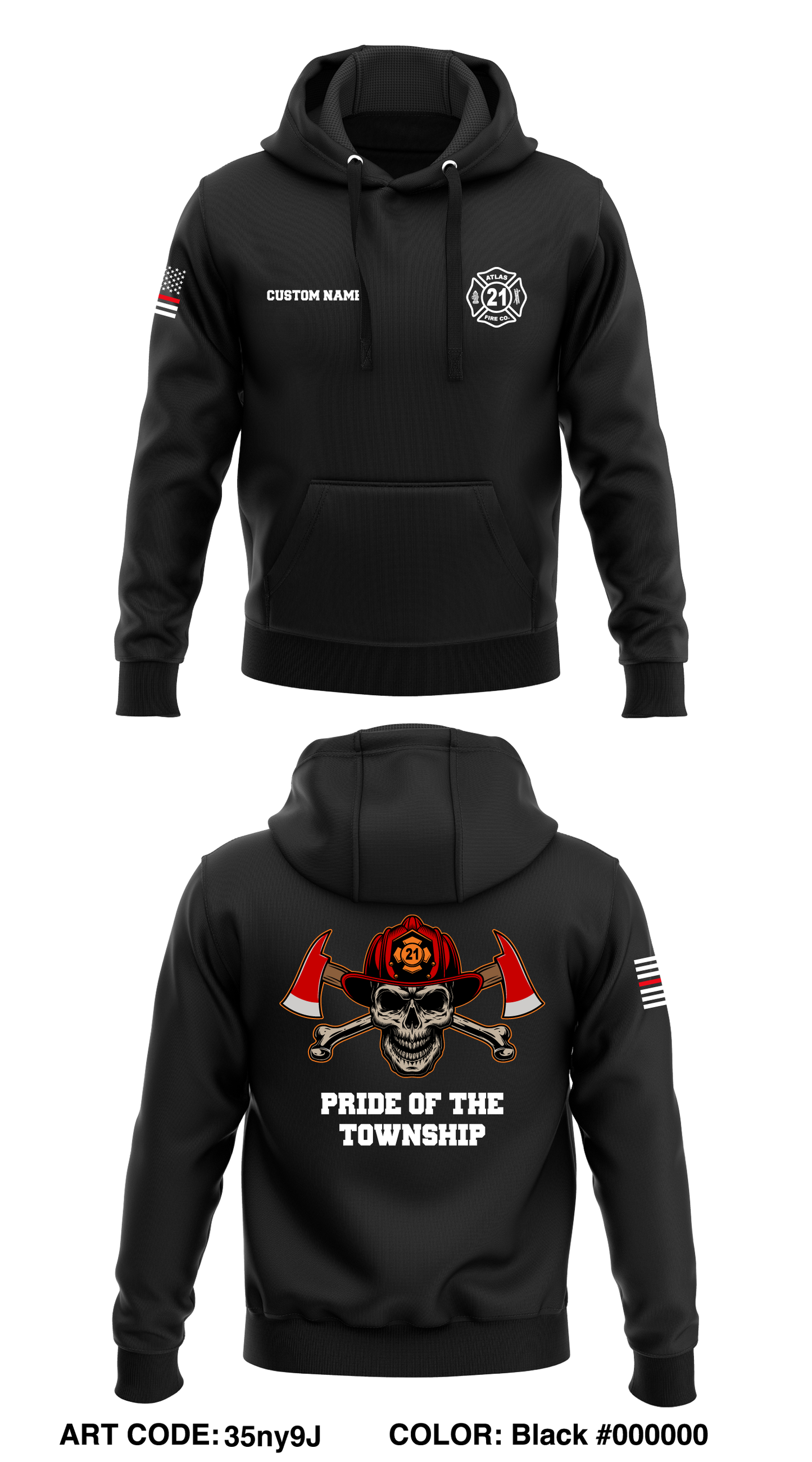 CUSTOM ENG 21 Store 1 Core Men's Hooded Performance Sweatshirt - 35ny9J