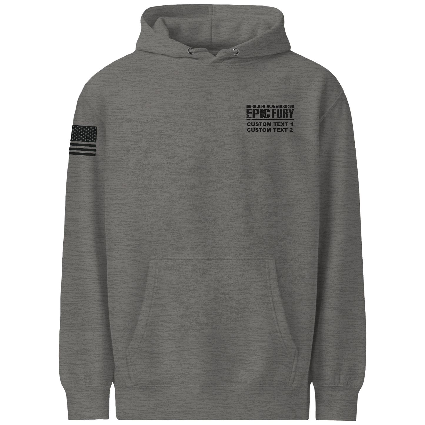 CUSTOM Operation Epic Fury Comfort Unisex Hooded Sweatshirt - Eagle