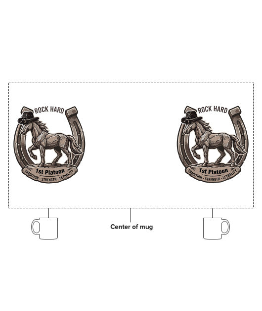1st Platoon, Aztec Troop, 1-124 Ceramic Mug - x39C2U