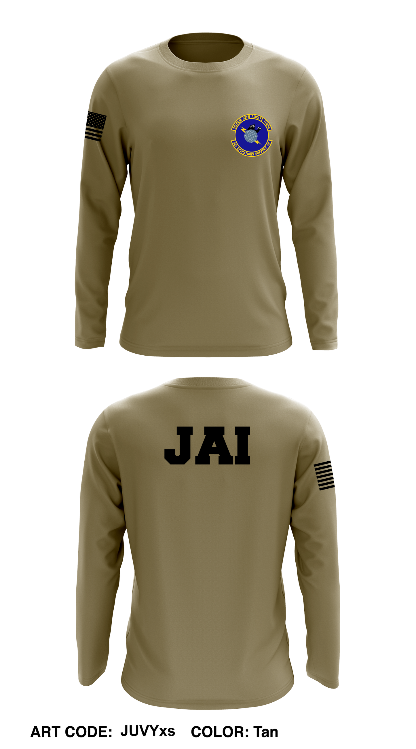 43rd Operations Support Squadron Core Men's LS Performance Tee - JUVYxs