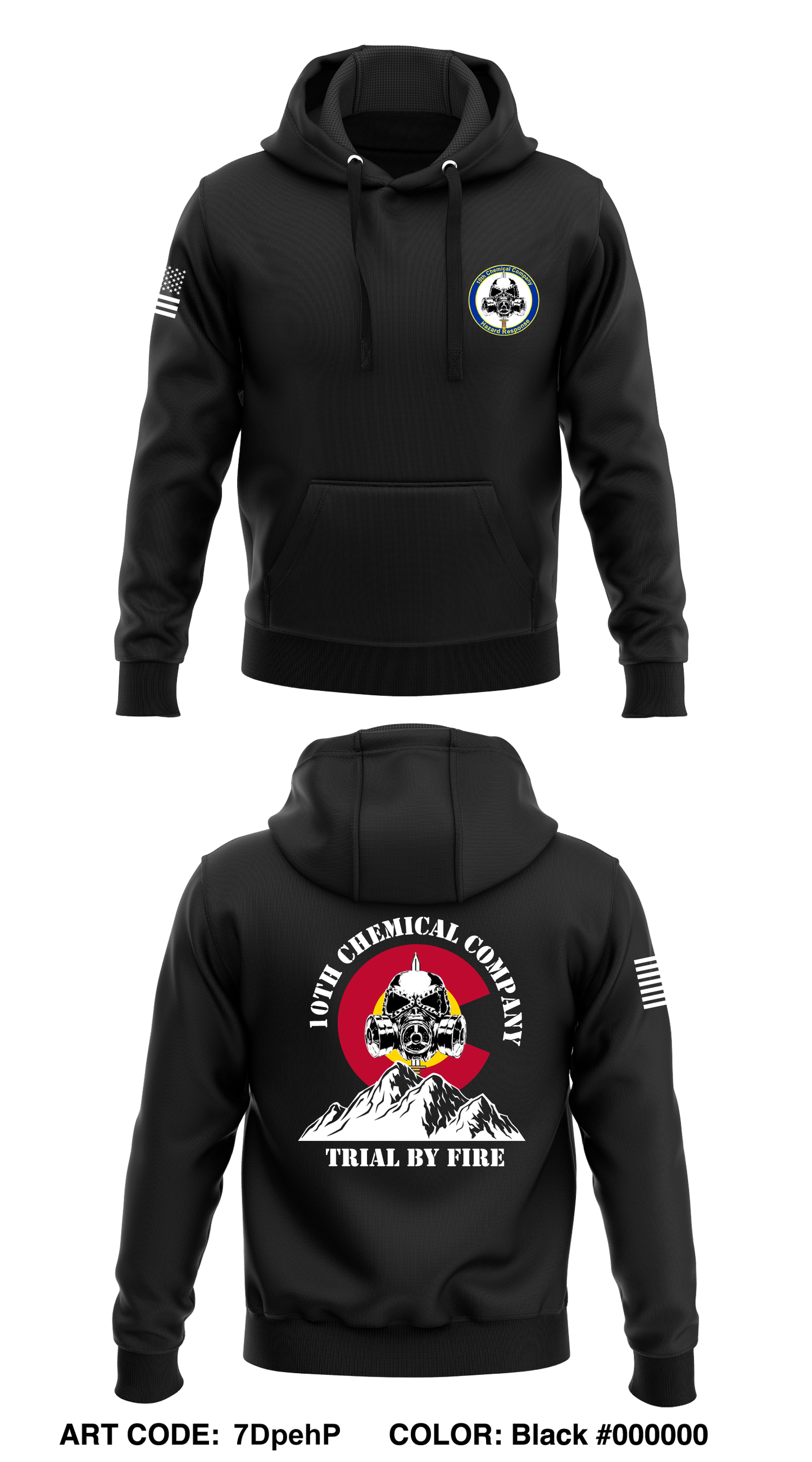 1th Chemical Company Core Men's Hooded Performance Sweatshirt - 7DpehP