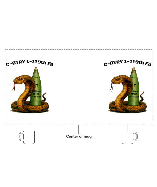 C-BTRY 1-119th FA Ceramic Mug - fXbxQH