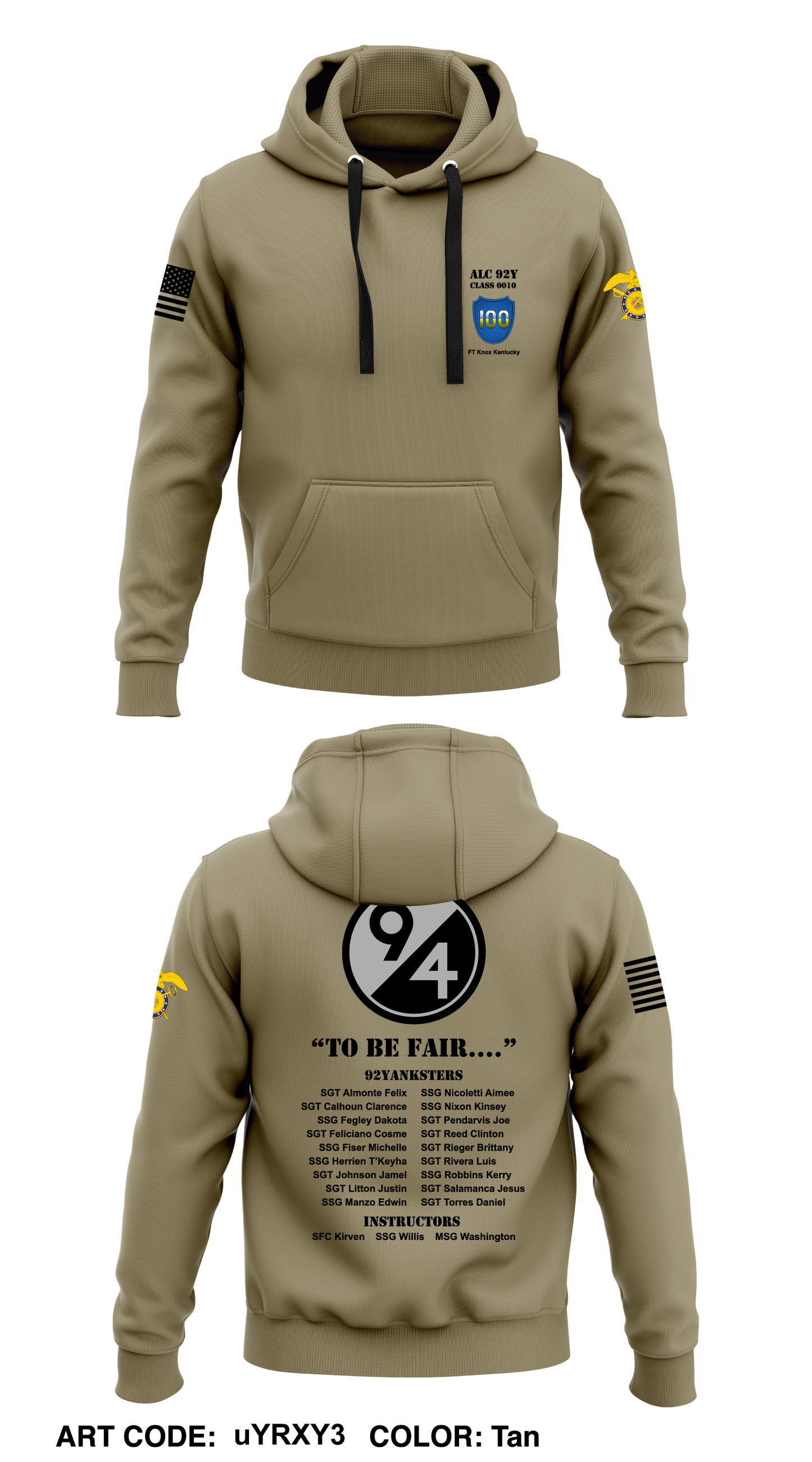 94th division Core Men's Hooded Performance Sweatshirt - uYRXY3