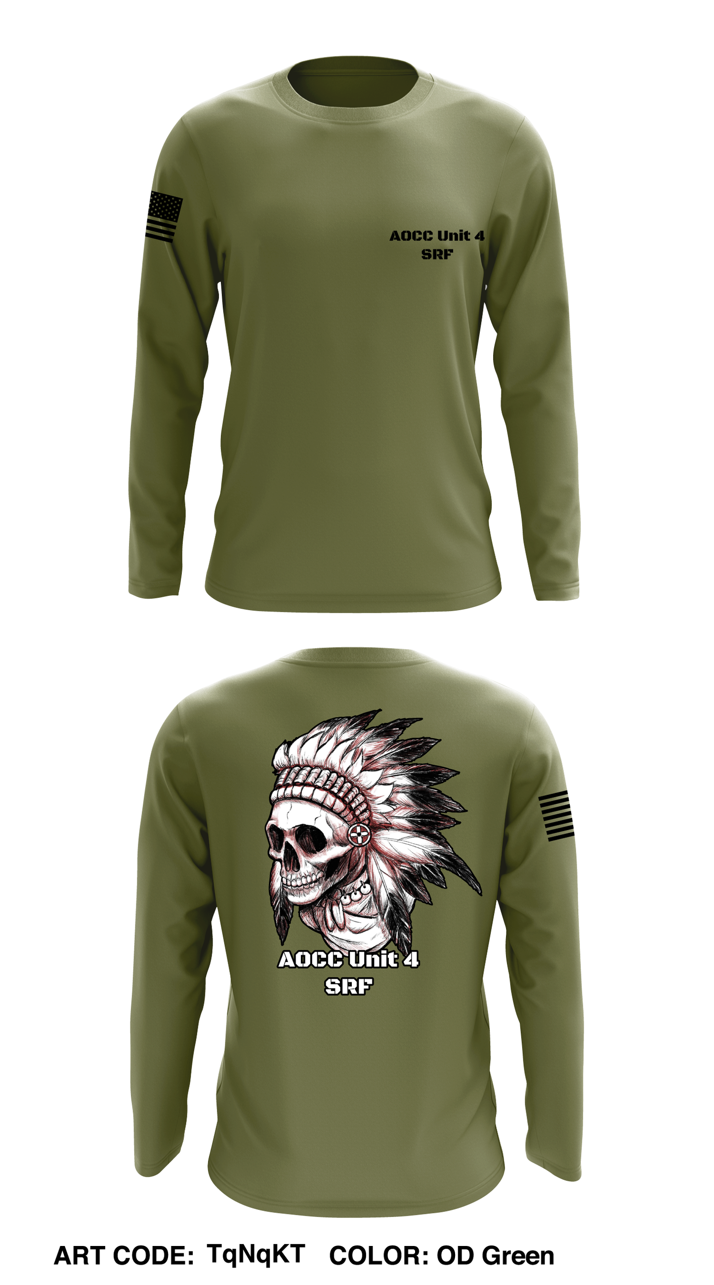 AOCC Unit 4 SRF Core Men's LS Performance Tee - TqNqKT