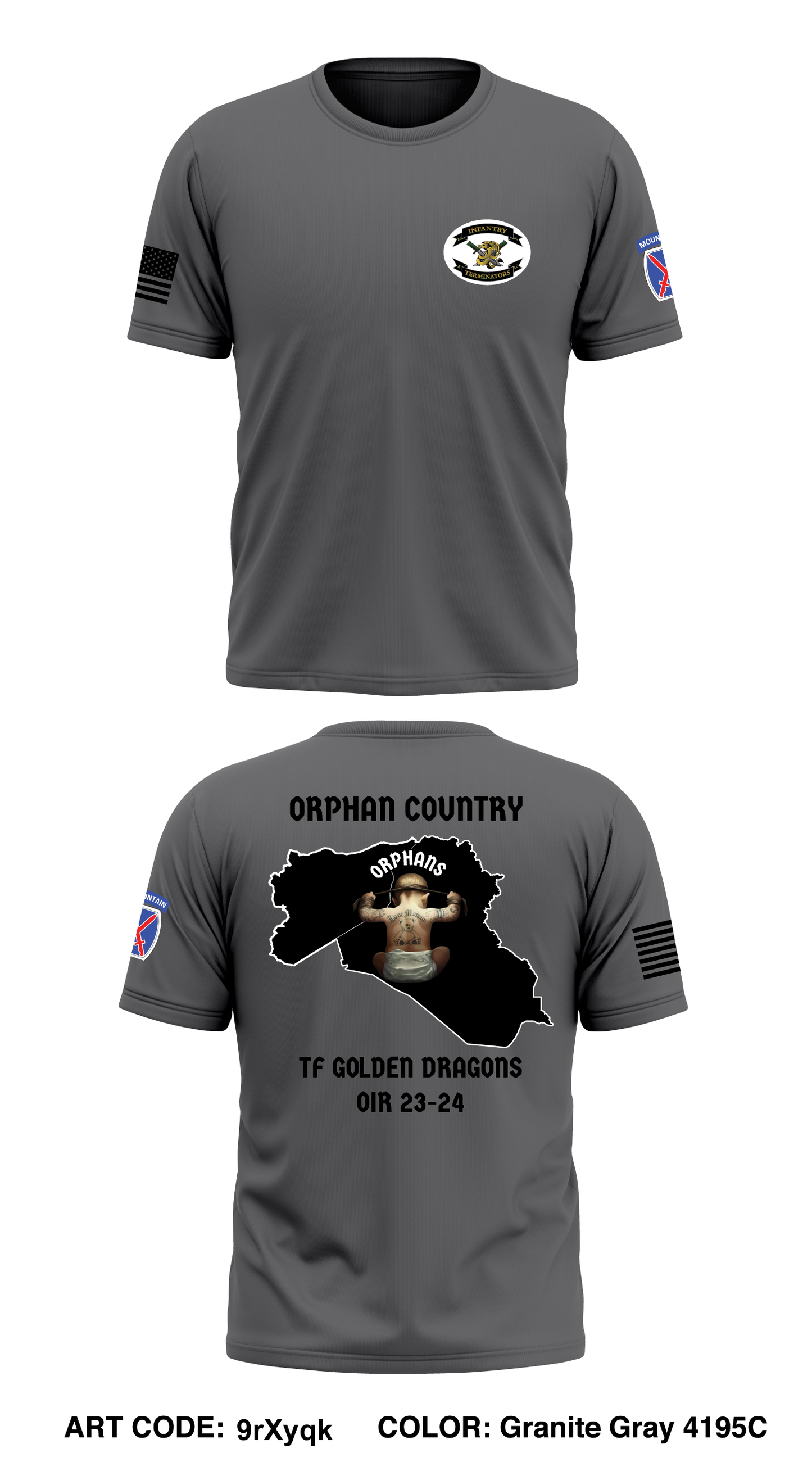A co 2-14 3rd platoon Core Men's SS Performance Tee - 9rXyqk