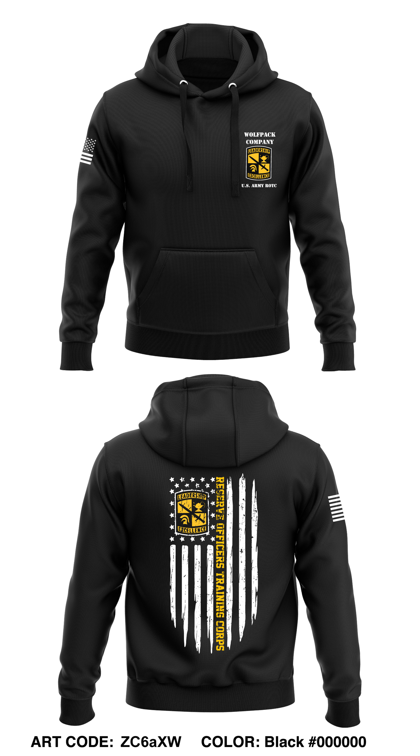 Arecibo Wolfpack ROTC, University of Puerto Rico Core Men's Hooded Performance Sweatshirt - ZC6aXW