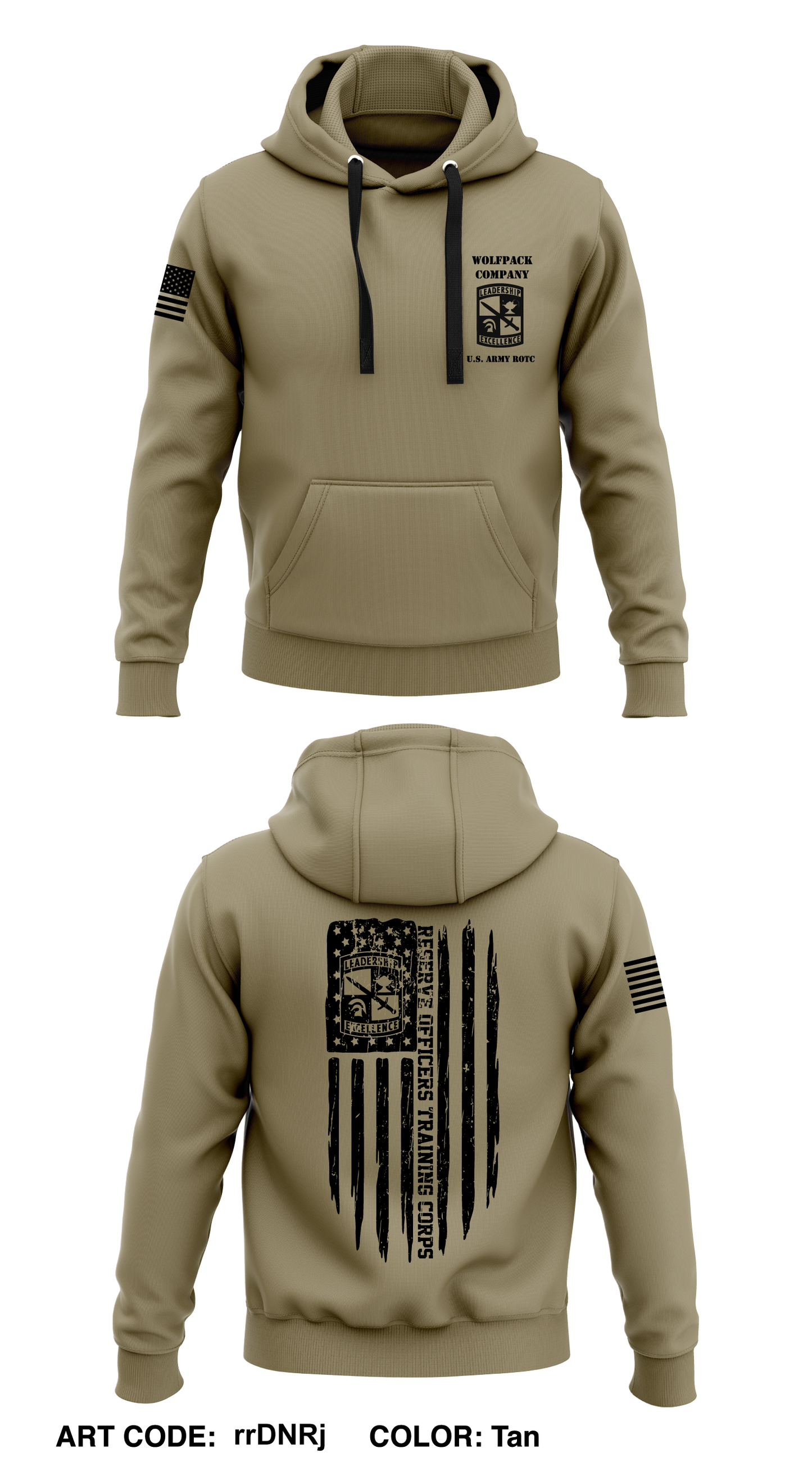Arecibo Wolfpack ROTC, University of Puerto Rico Core Men's Hooded Performance Sweatshirt - rrDNRj