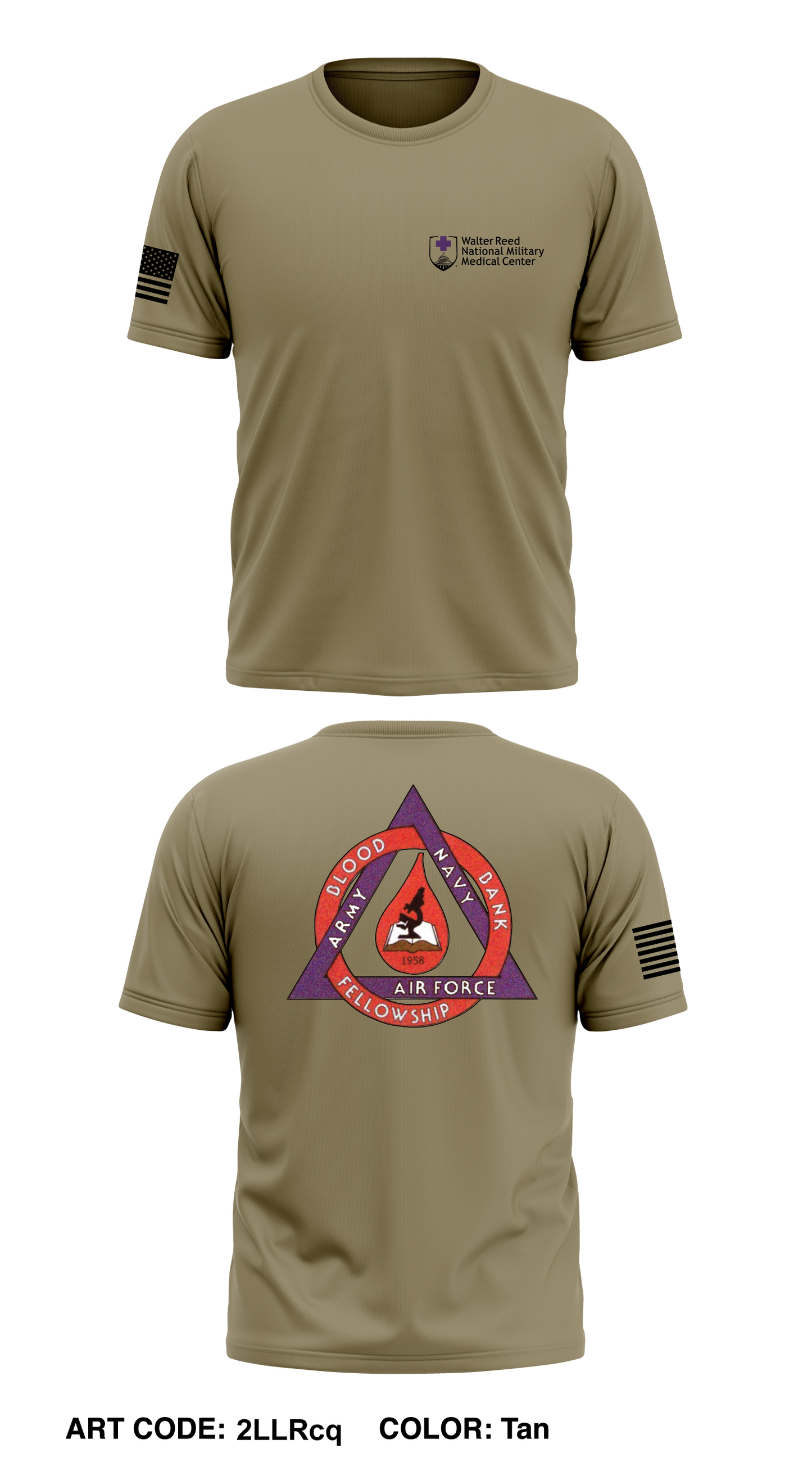 Armed Services Blood Bank Fellowship (2022-2023) Core Men's SS Performance Tee - 2LLRcq