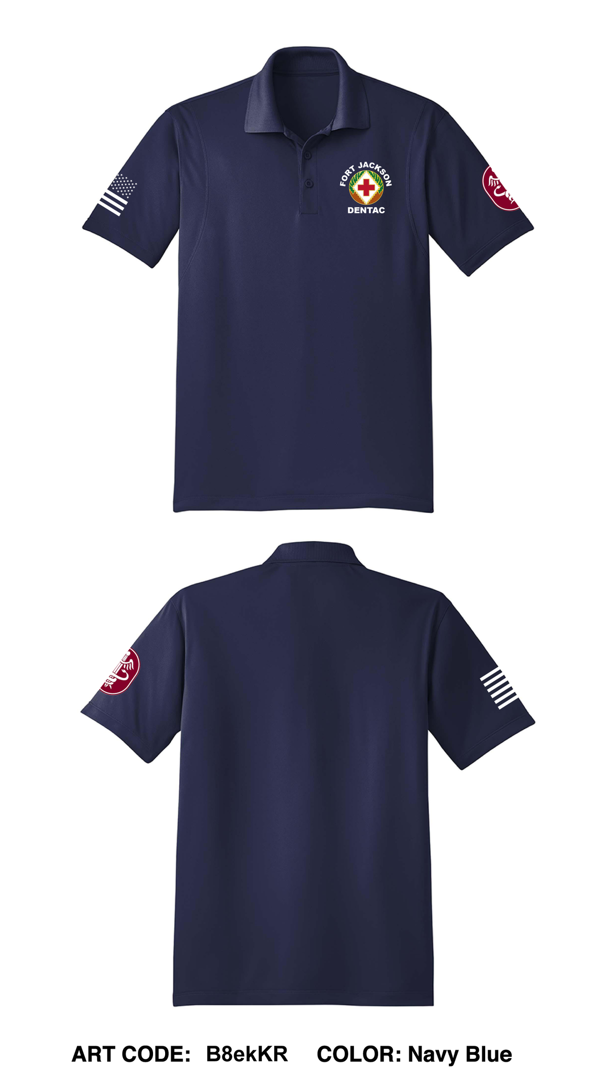 Fort Jackson Dentac Core Men's SS Performance Polo - B8ekKR