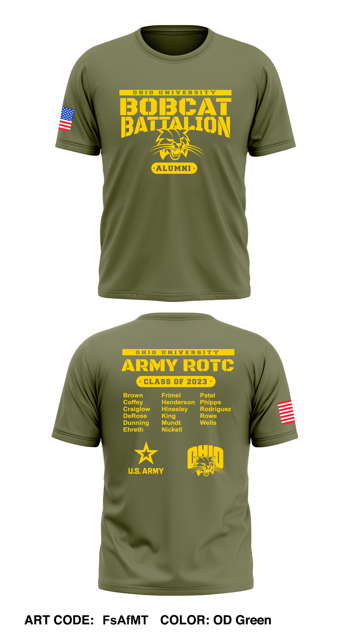 Bobcat Battalion Core Men's SS Performance Tee - FsAfMT