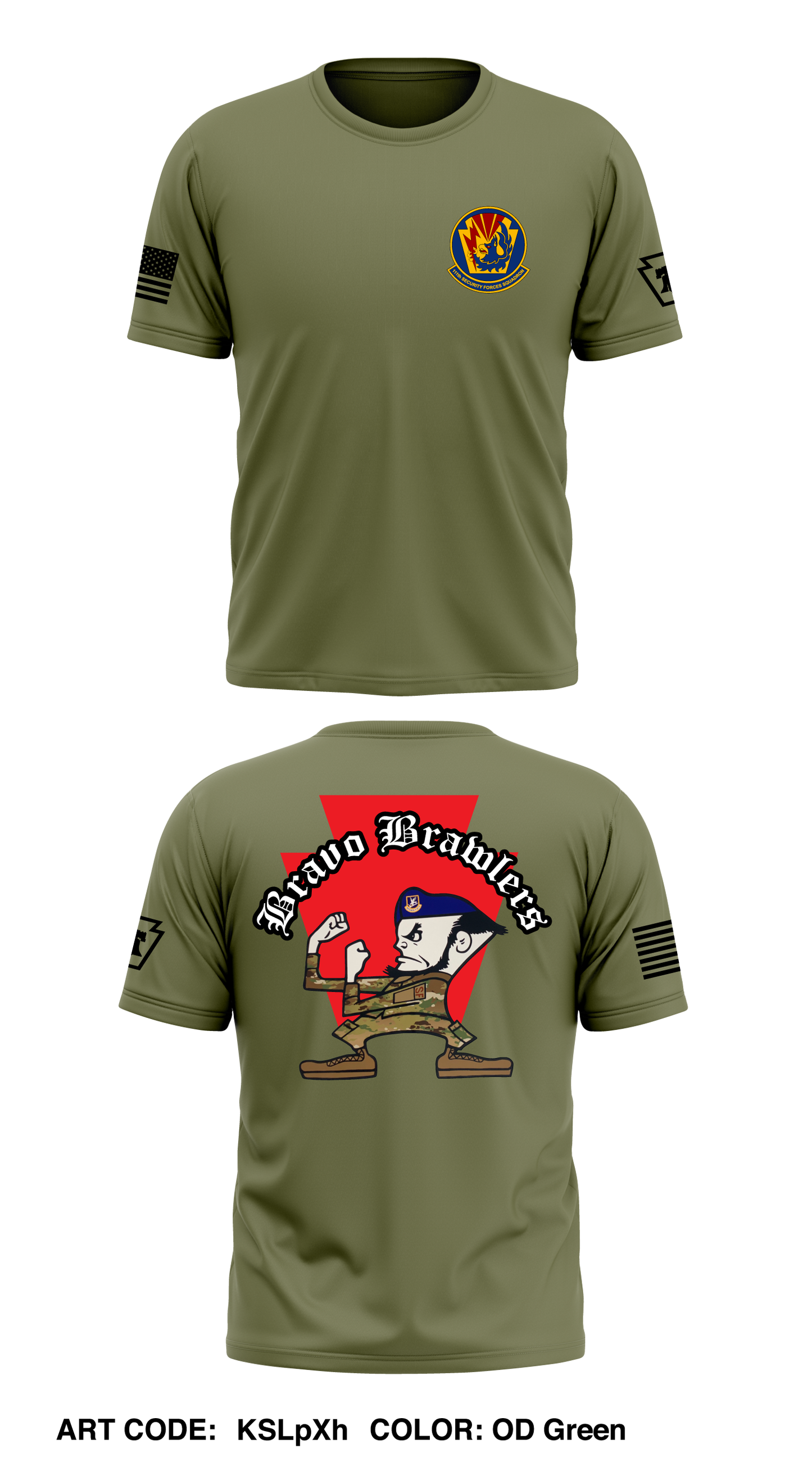 Bravo Flight, 111th Security Forces Squadron Core Men's SS Performance Tee - KSLpXh