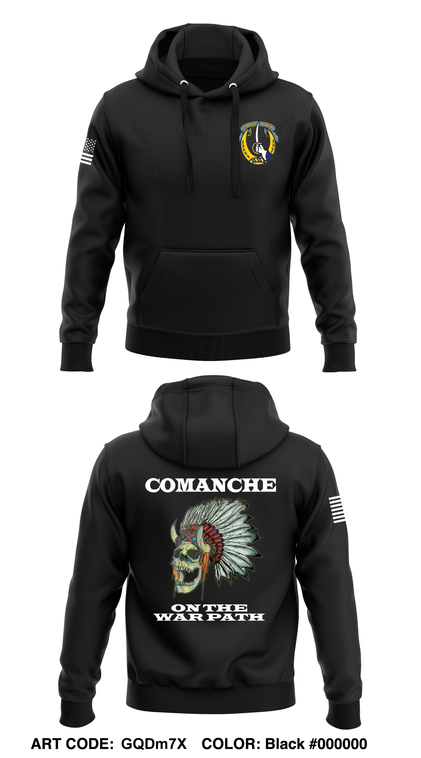 C-TRP, 1-7 CAV Core Men's Hooded Performance Sweatshirt - GQDm7X