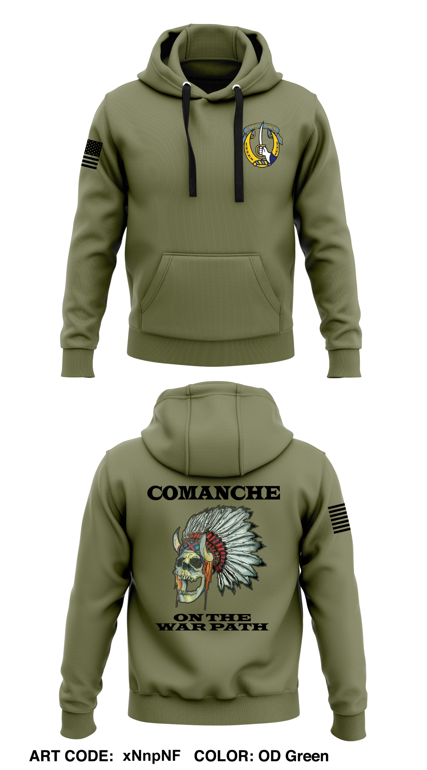 C-TRP, 1-7 CAV Core Men's Hooded Performance Sweatshirt - xNnpNF